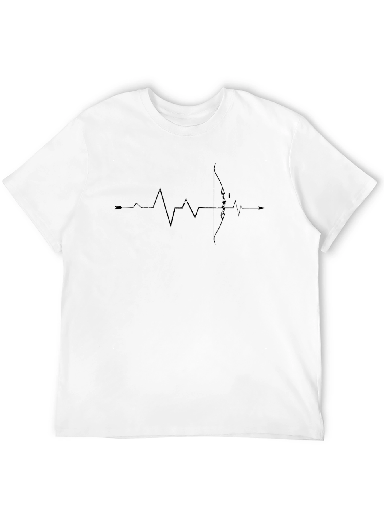 Black Archery Heartbeat T-Shirt - Archer's Passion view 12