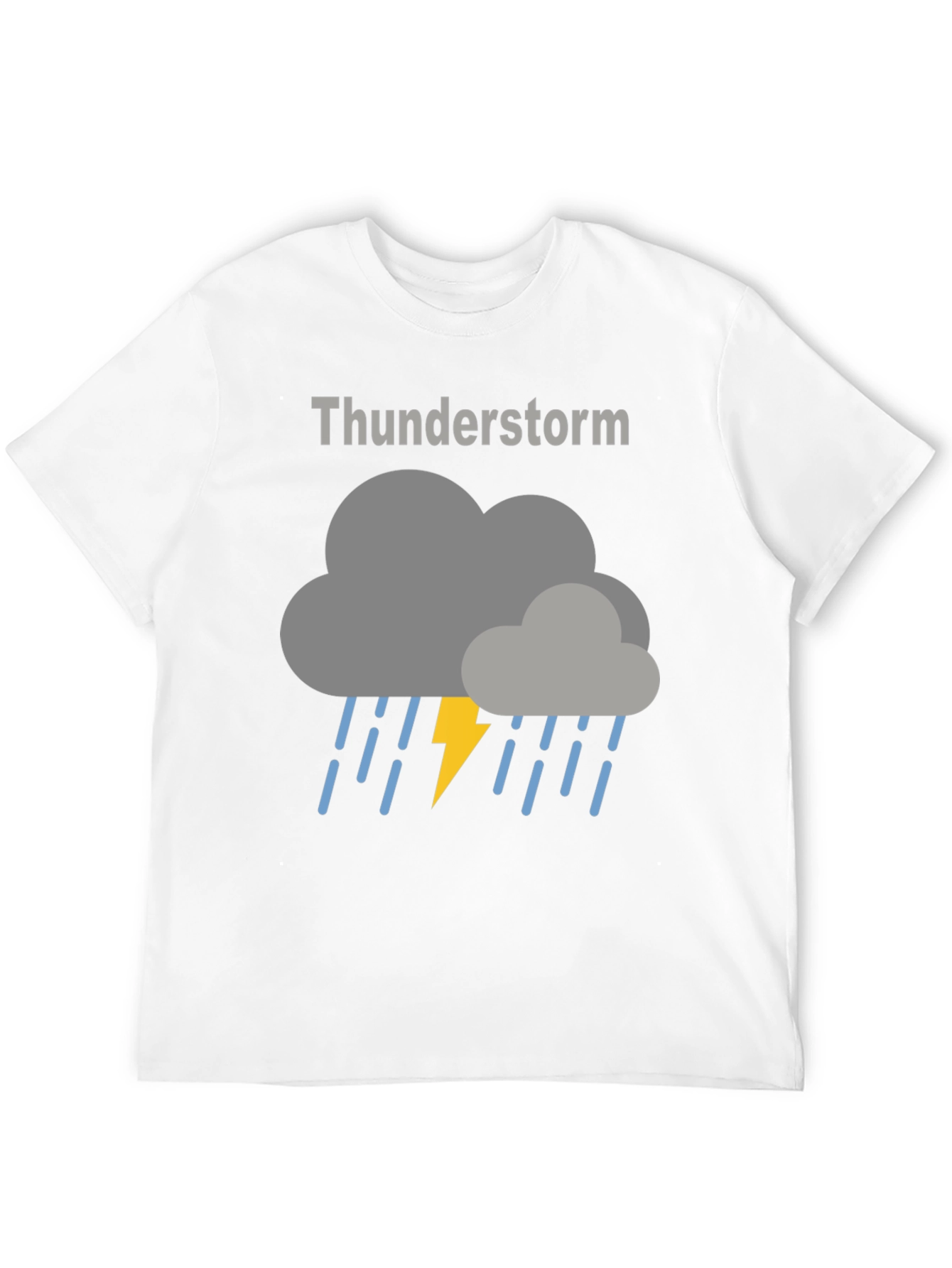 Black Thunderstorm Graphic T-Shirt - Weather Tee view 12