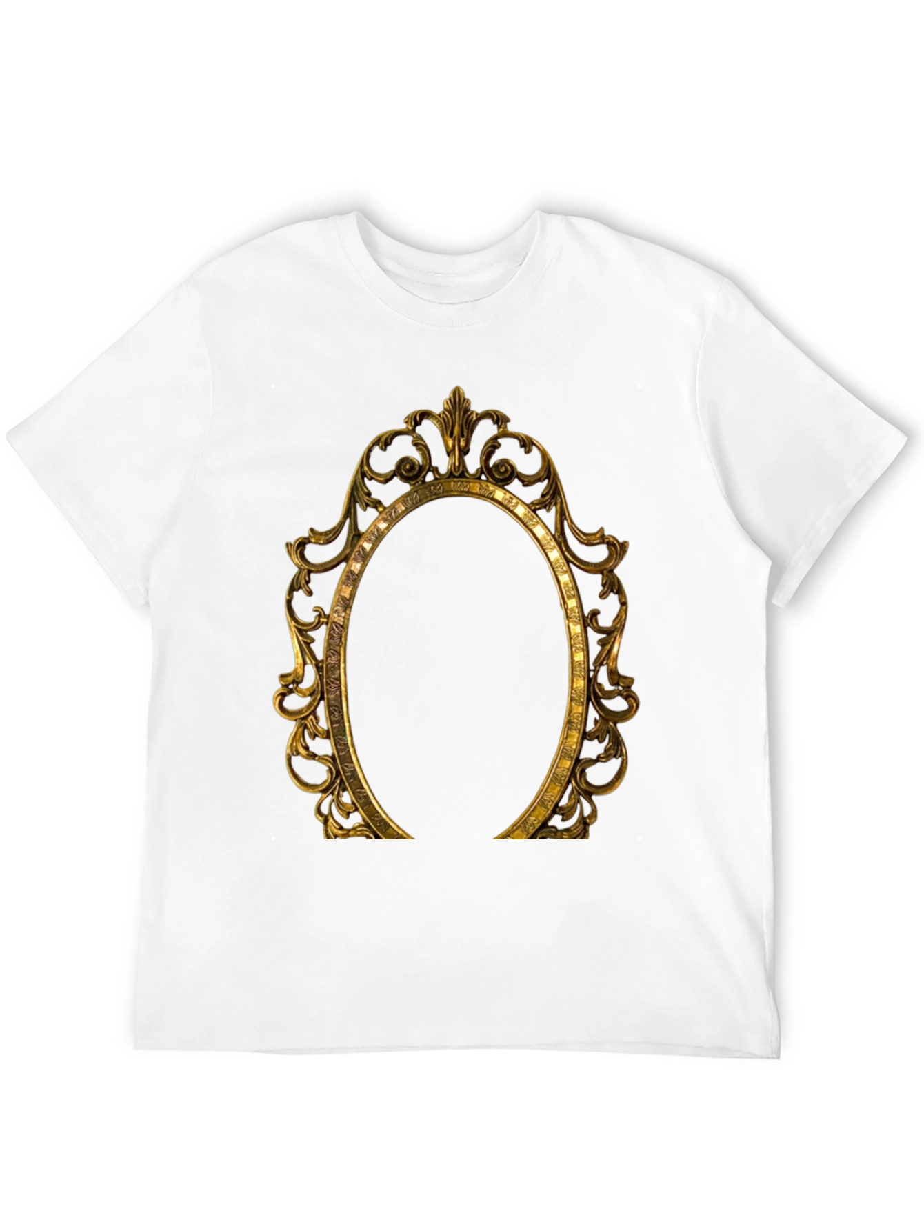 Ornate Gold Frame Graphic Tee - 12