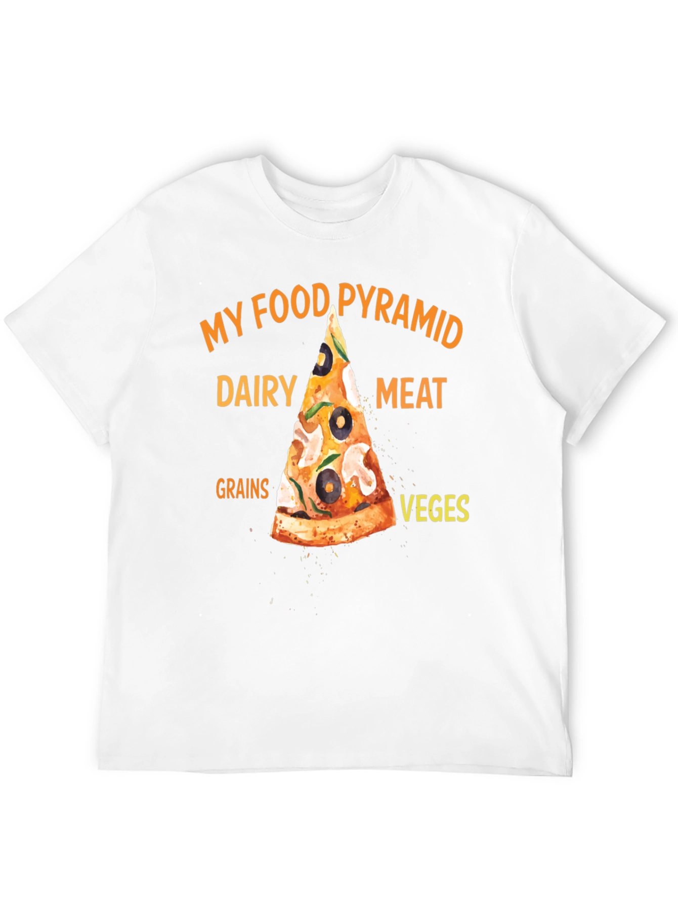 My Food Pyramid Pizza T-Shirt - 12
