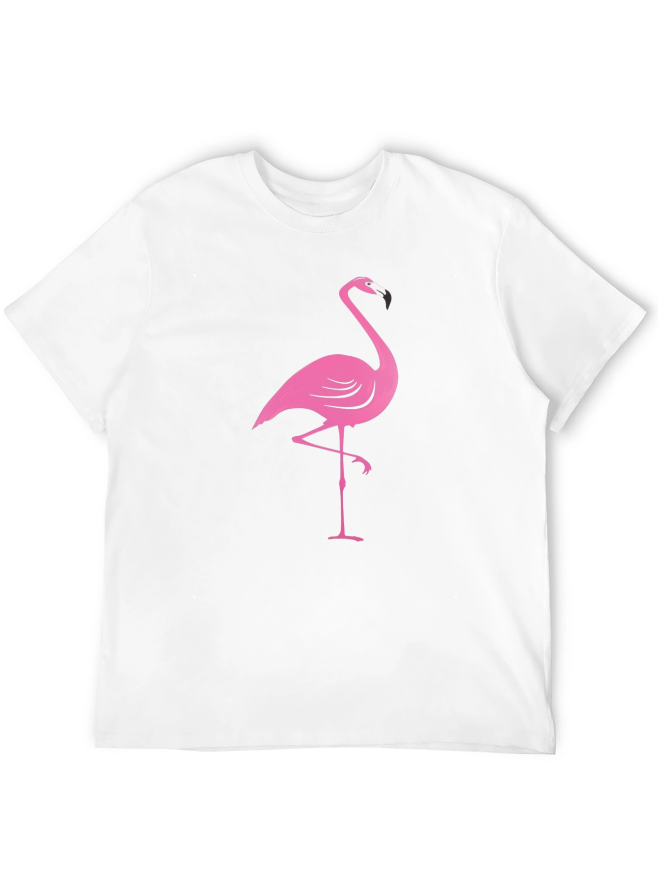 Black Pink Flamingo Black T-Shirt view 12