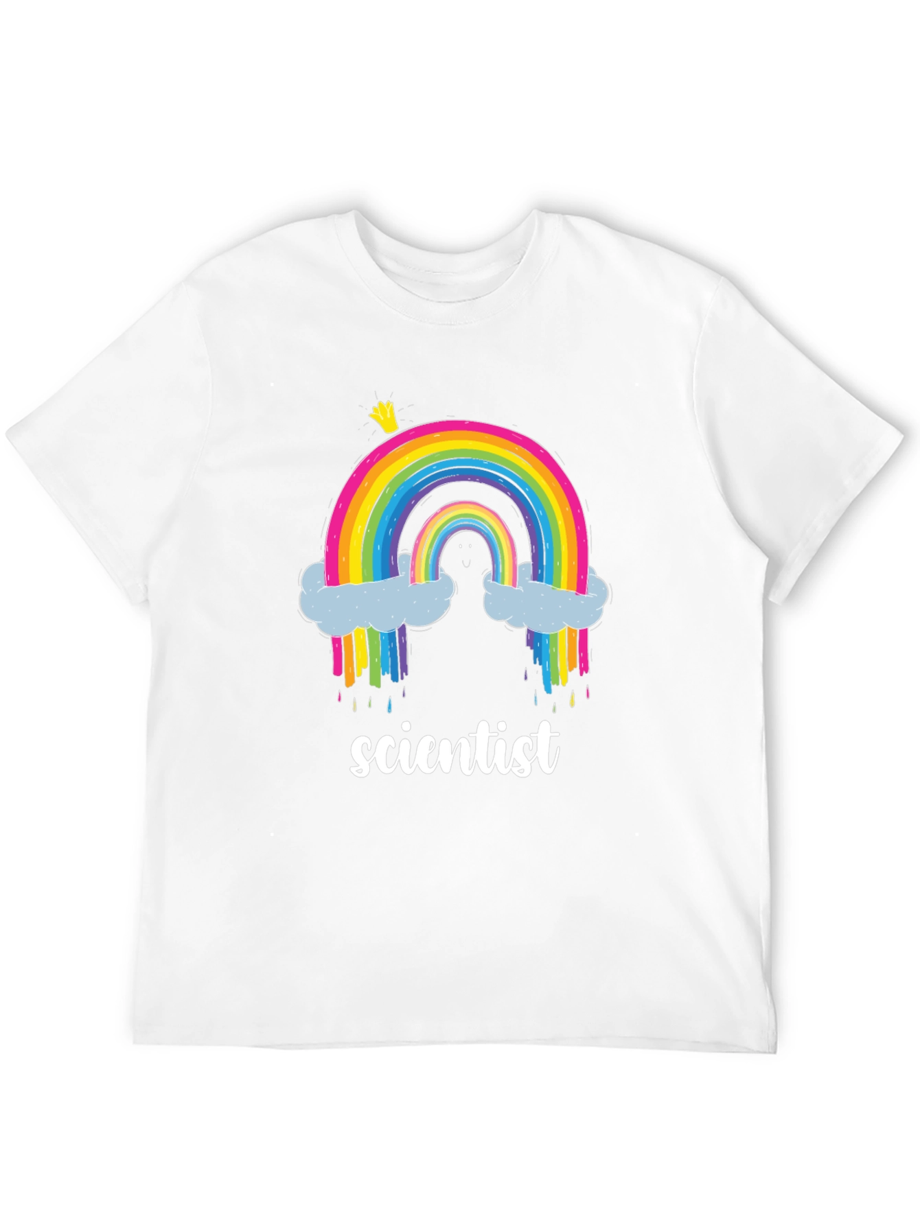 Black Scientist Rainbow Graphic T-Shirt view 12