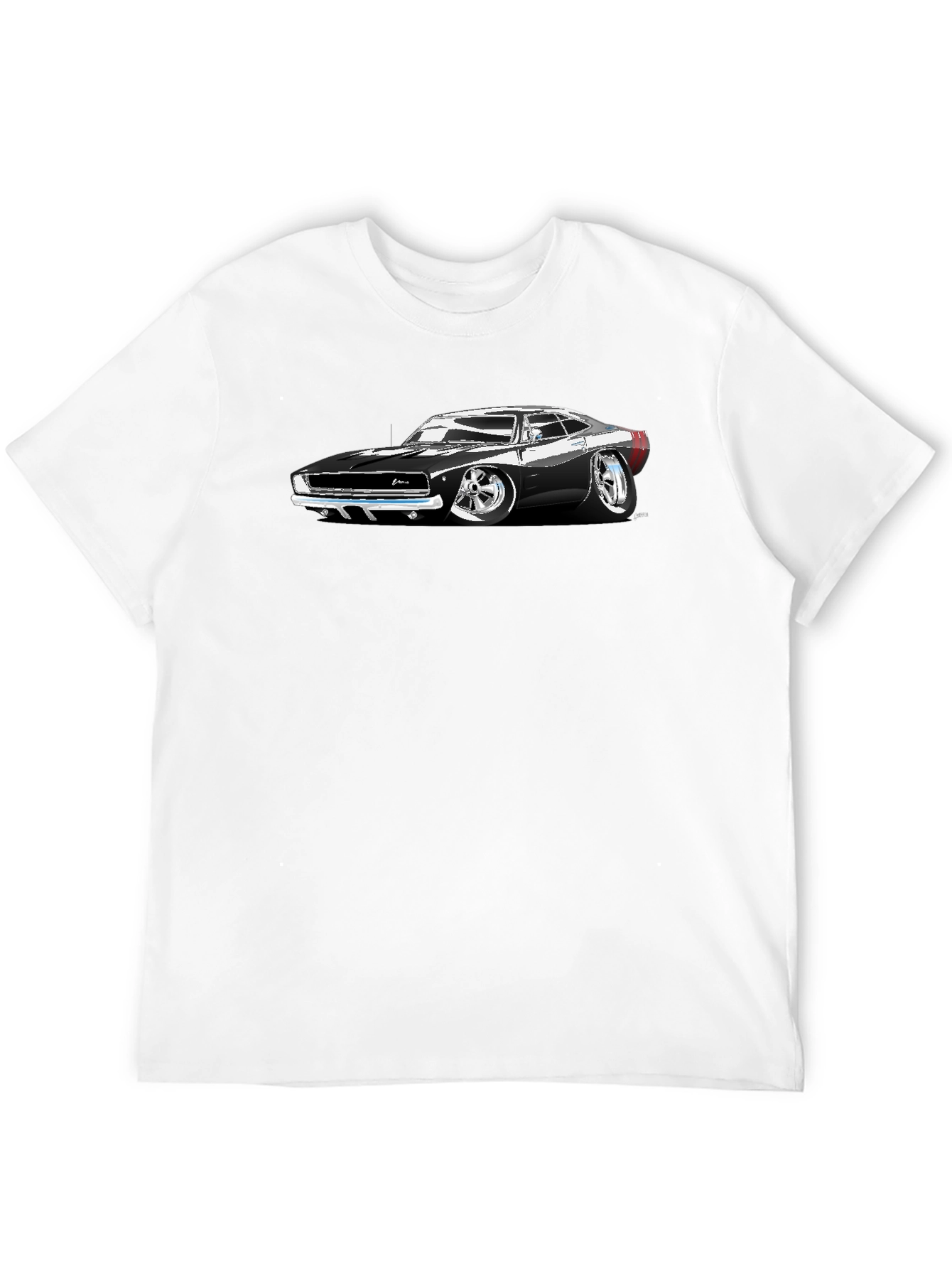 Black Classic Car Graphic T-Shirt - Black view 12
