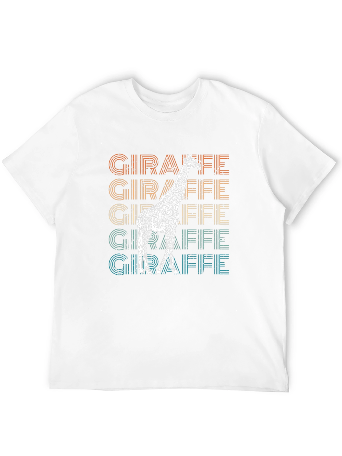 Black Retro Giraffe T-Shirt - Animal Lover Tee view 12
