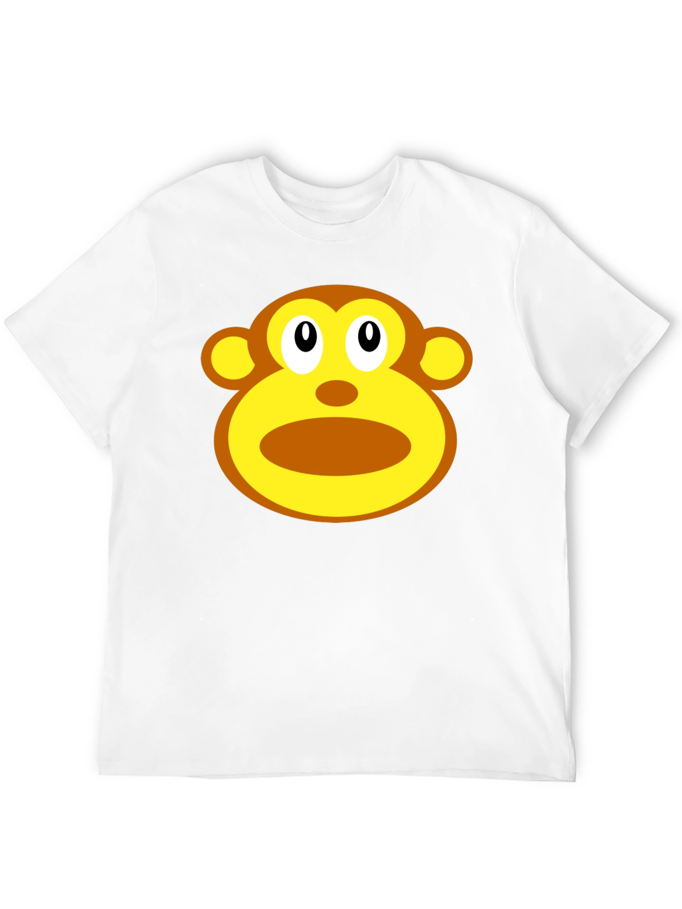 Black Monkey Face Graphic T-Shirt - Unisex Black Tee view 12