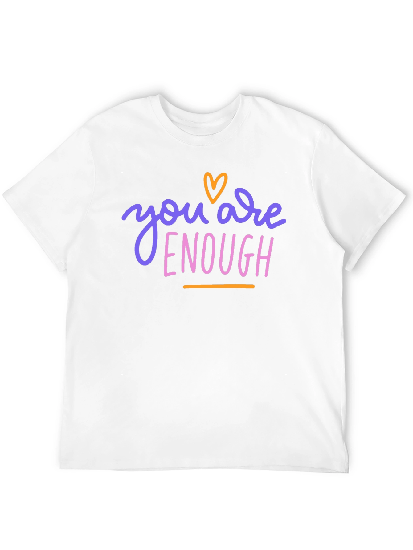 Black You Are Enough Graphic Tee - Black view 12