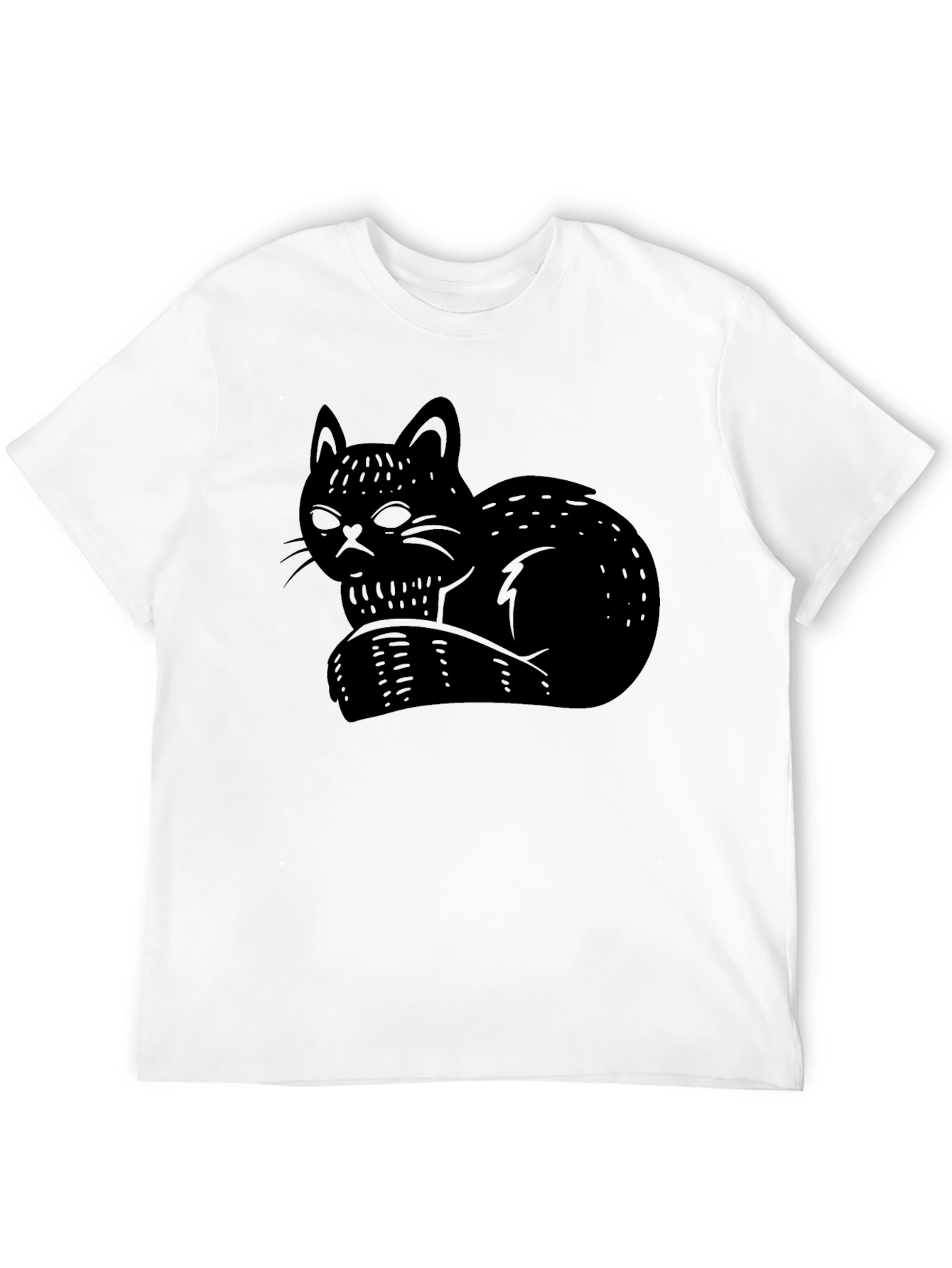 Black Black Cat Graphic Tee - Stylish Comfort view 12