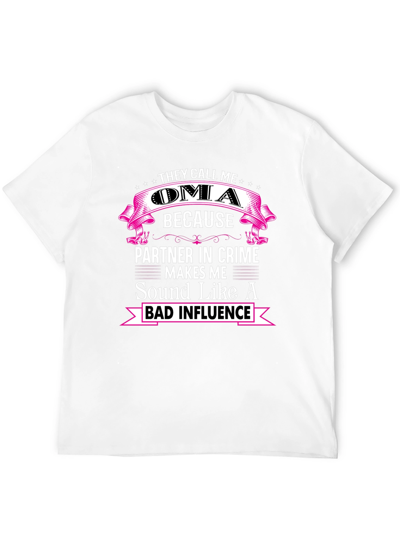 Black They Call Me Oma Funny T-Shirt view 12