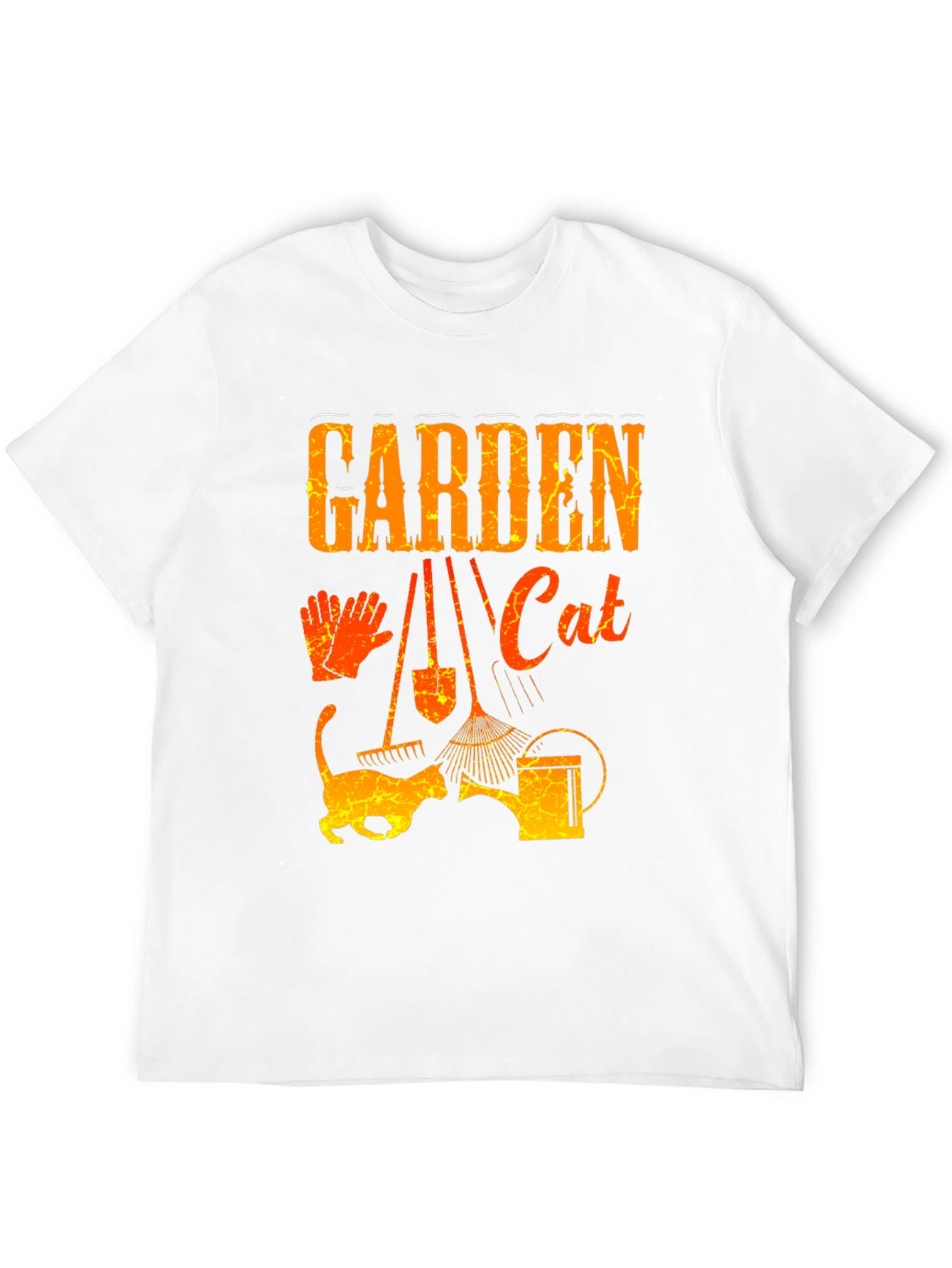 Black Garden Cat T-Shirt - Gardening Lover Tee view 12