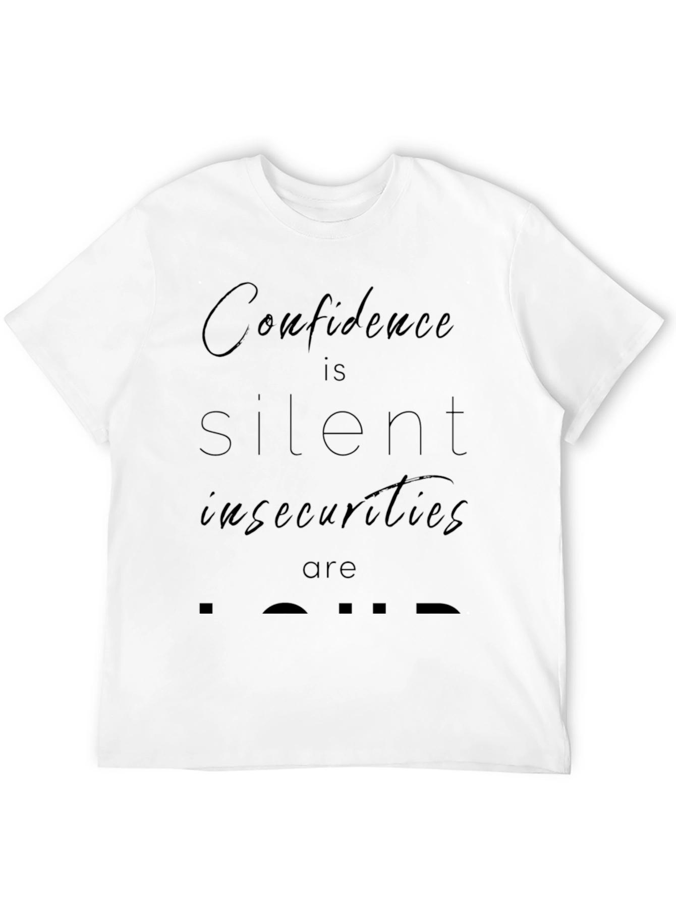 Black Confidence is Silent Graphic Tee view 12
