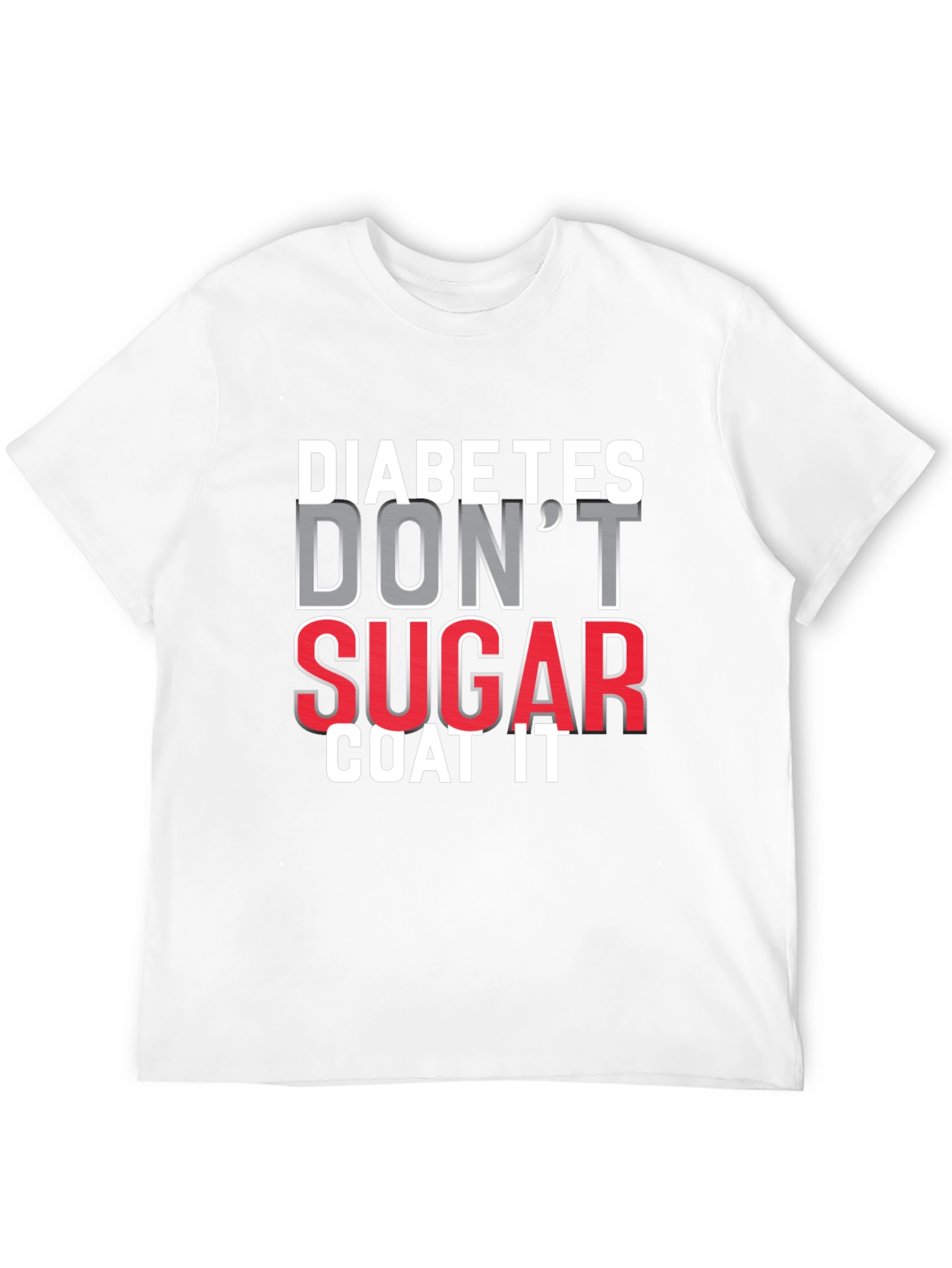 Black Diabetes Don't Sugar Coat It T-Shirt view 12
