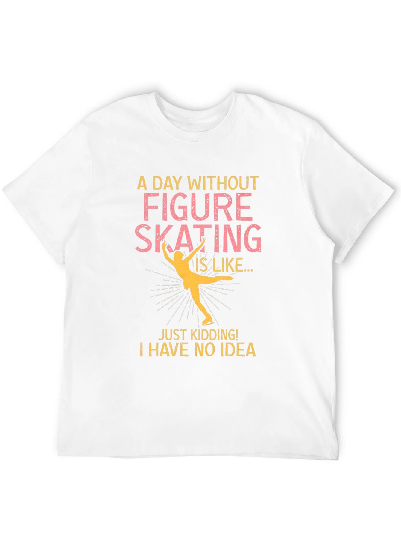 Black Figure Skating Humor T-Shirt view 12