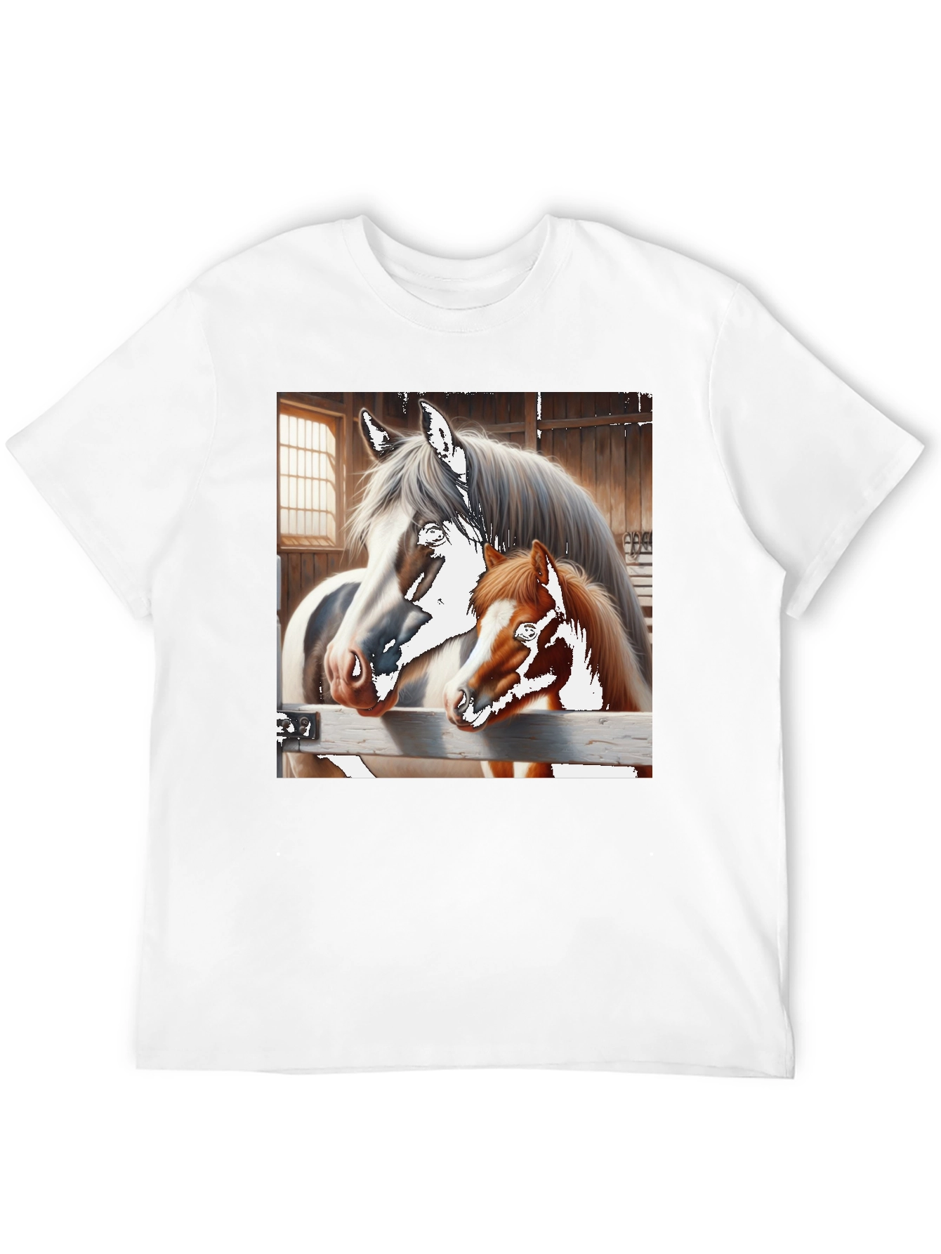 Black Horse and Foal Graphic Tee view 12