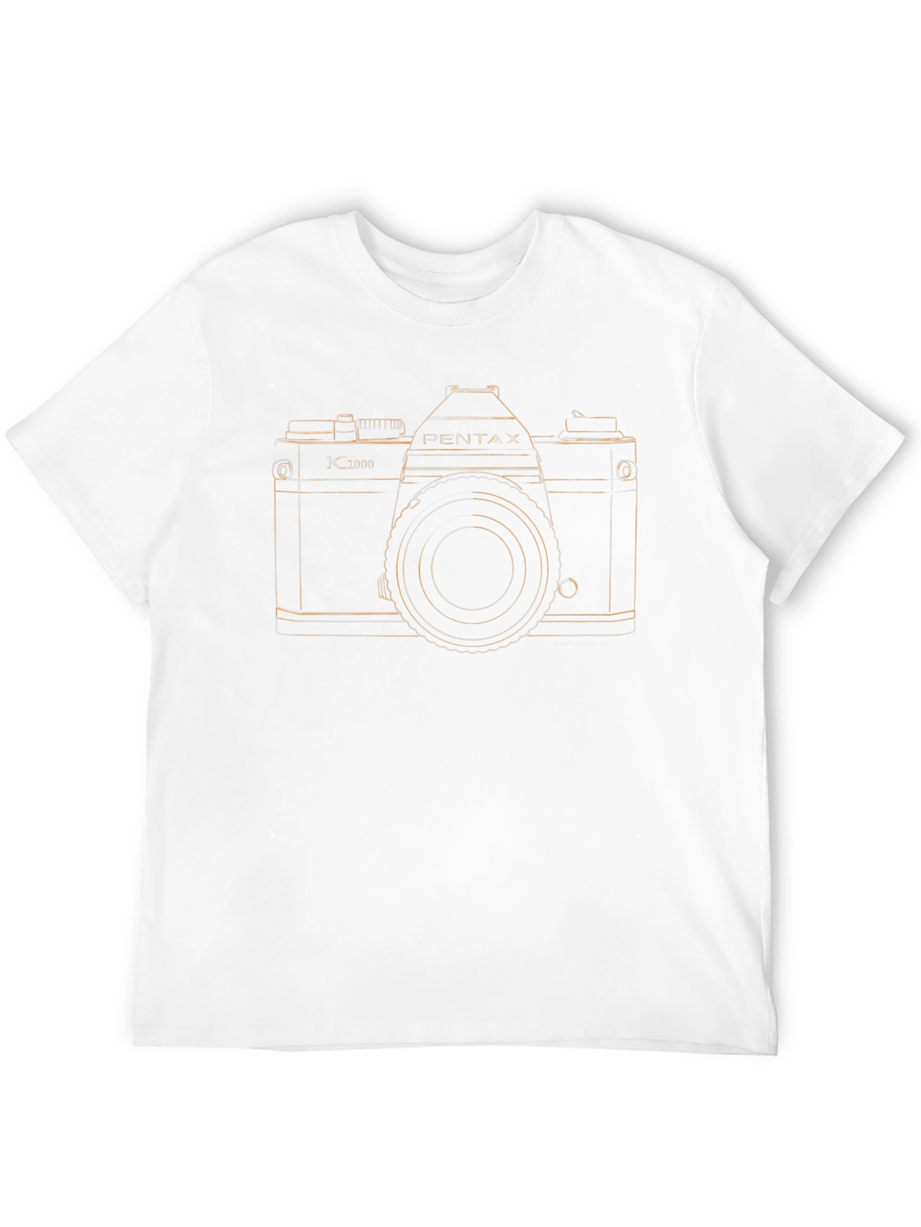 Black Retro Camera T-Shirt - Classic Pentax K1000 Design view 12