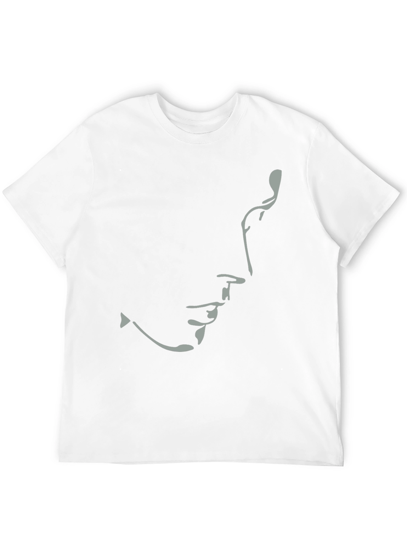 Black Minimalist Silhouette T-Shirt - Unisex Soft Cotton Tee view 12