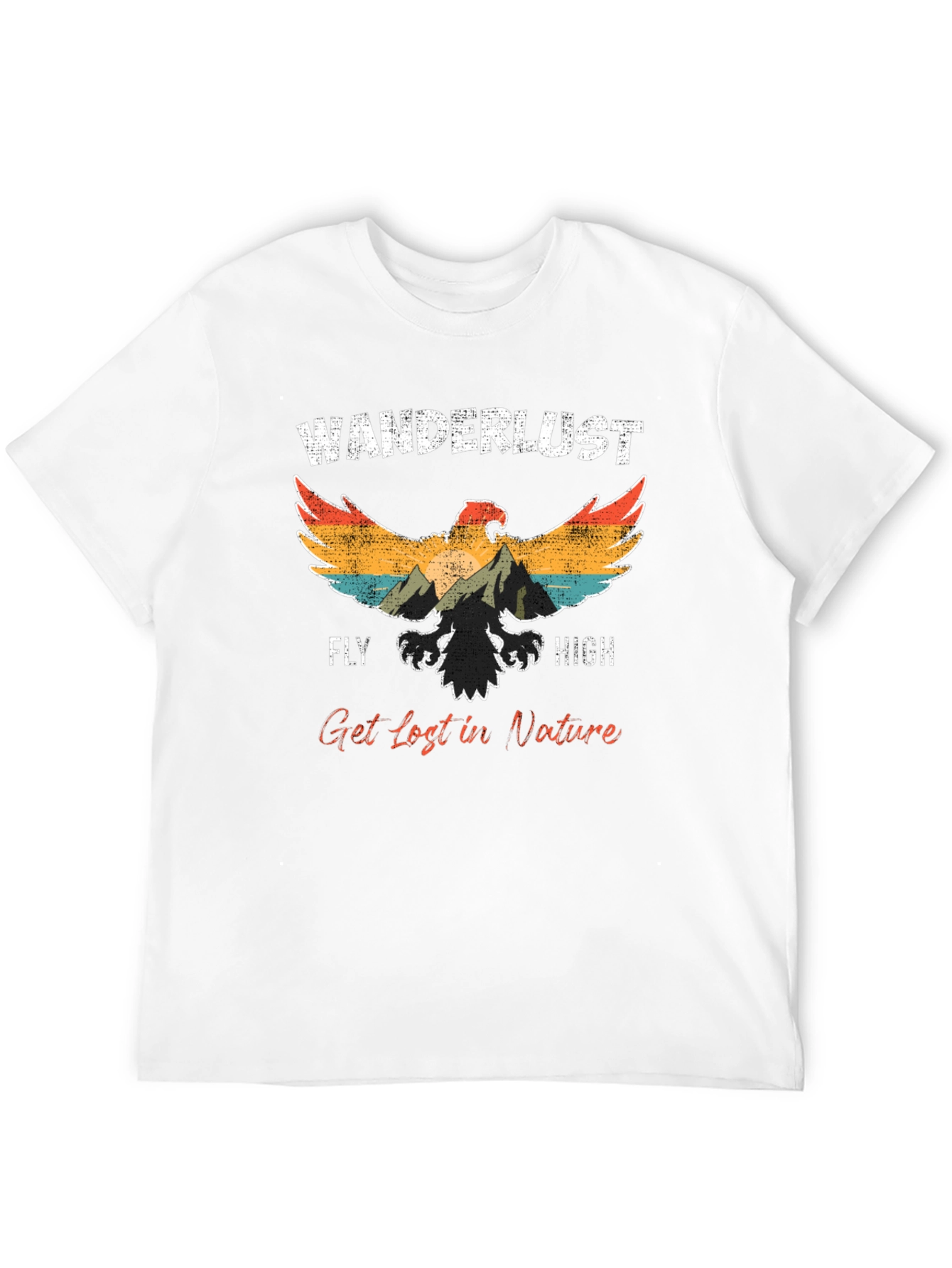 Black Wanderlust Eagle Graphic Tee - Fly High! view 12