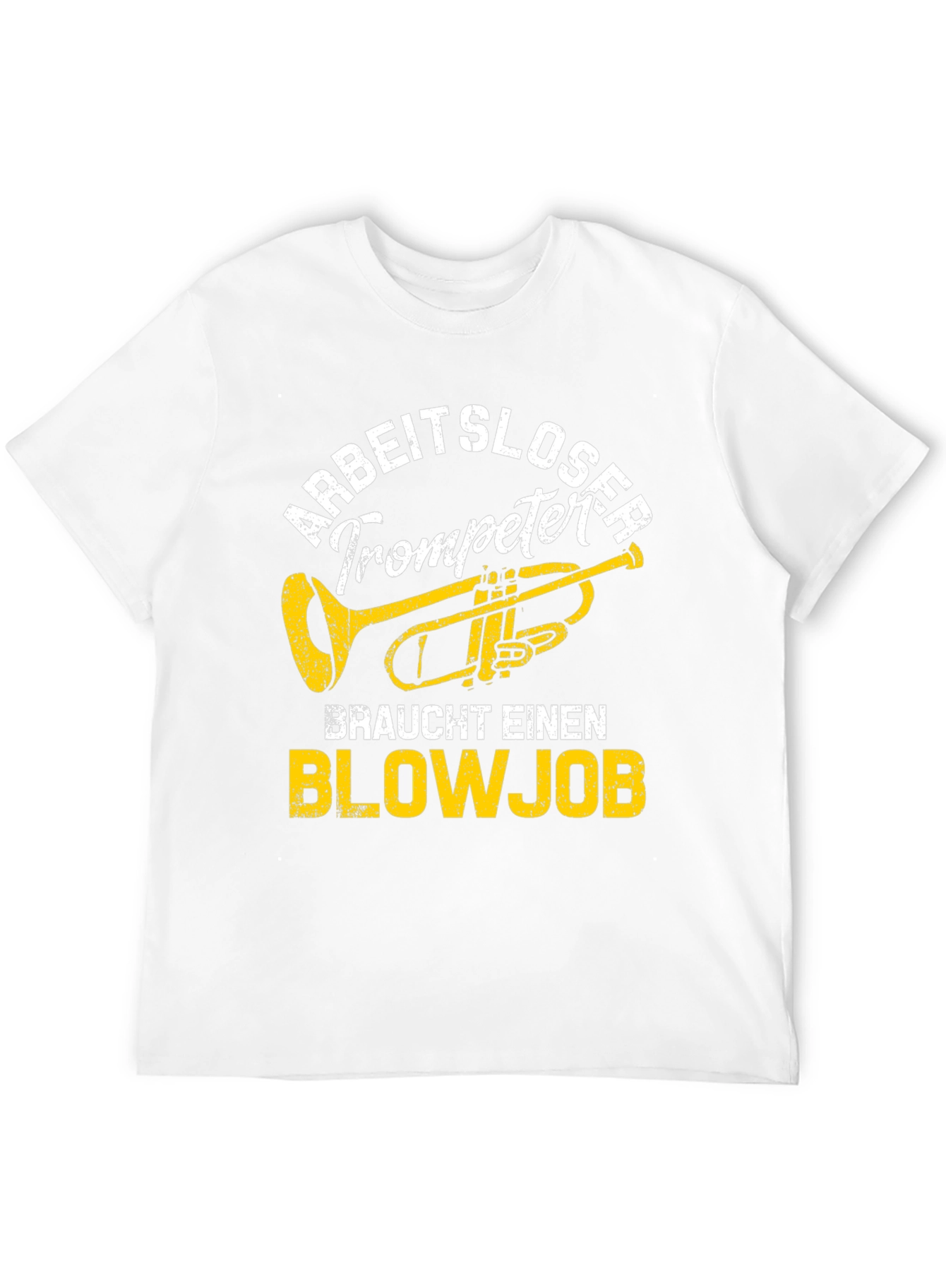 Black Arbeitsloser Trompeter Blowjob T-Shirt view 12