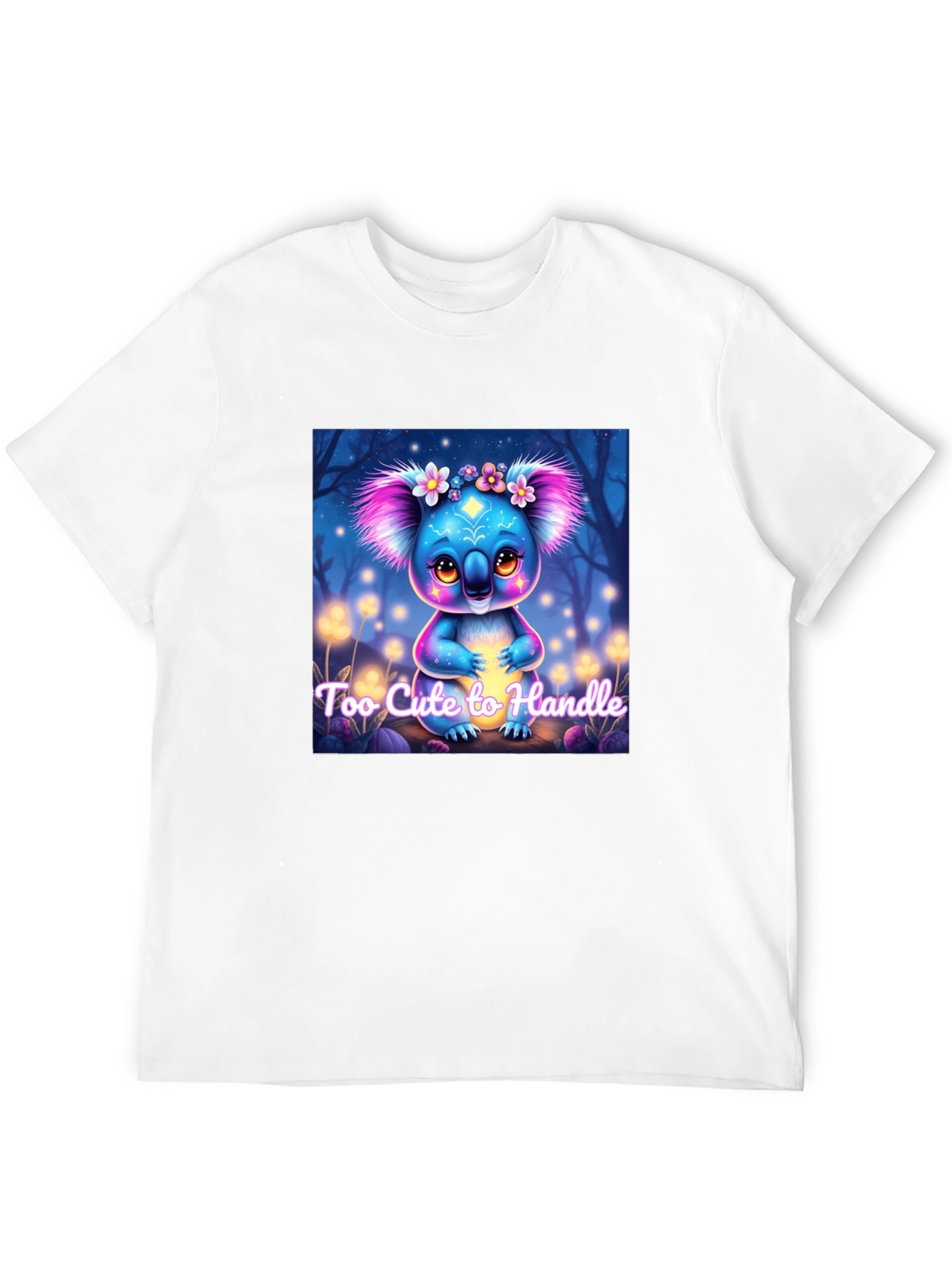 Black Cute Koala Bear Graphic Tee - Unique Design view 12