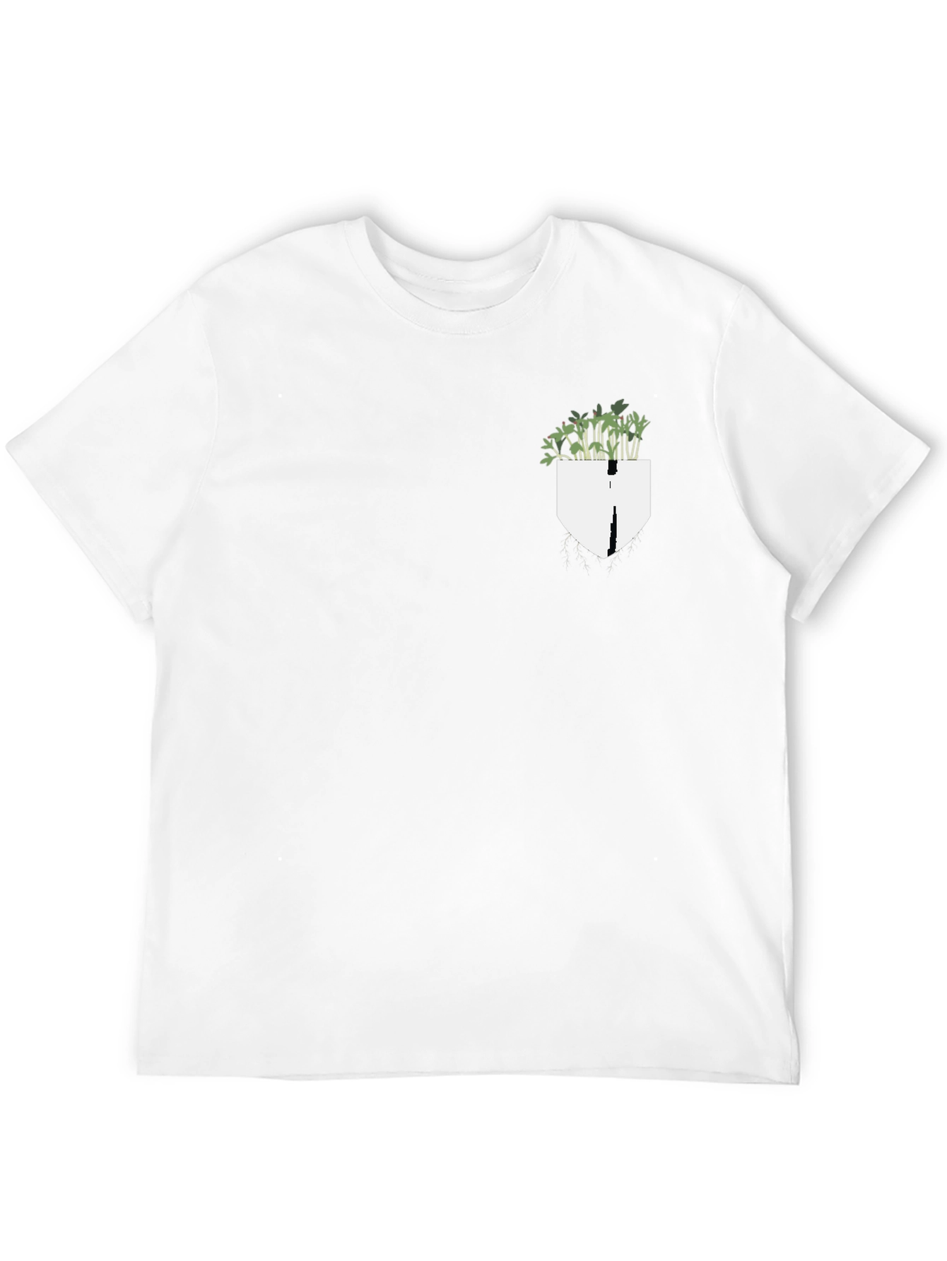 Black Plant Pocket Black Tee view 12