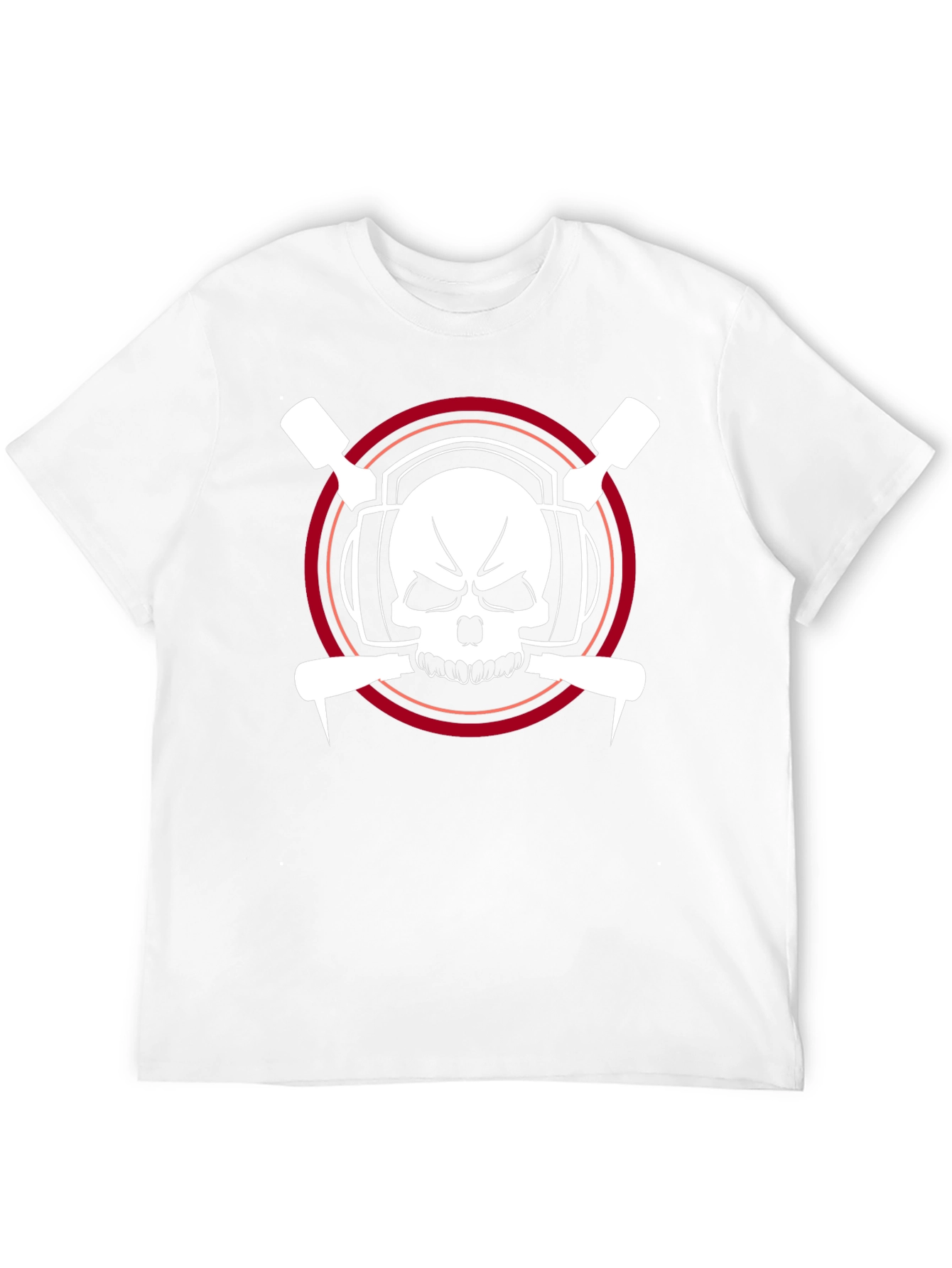 Black Skull & Tools Graphic Print T-Shirt view 12