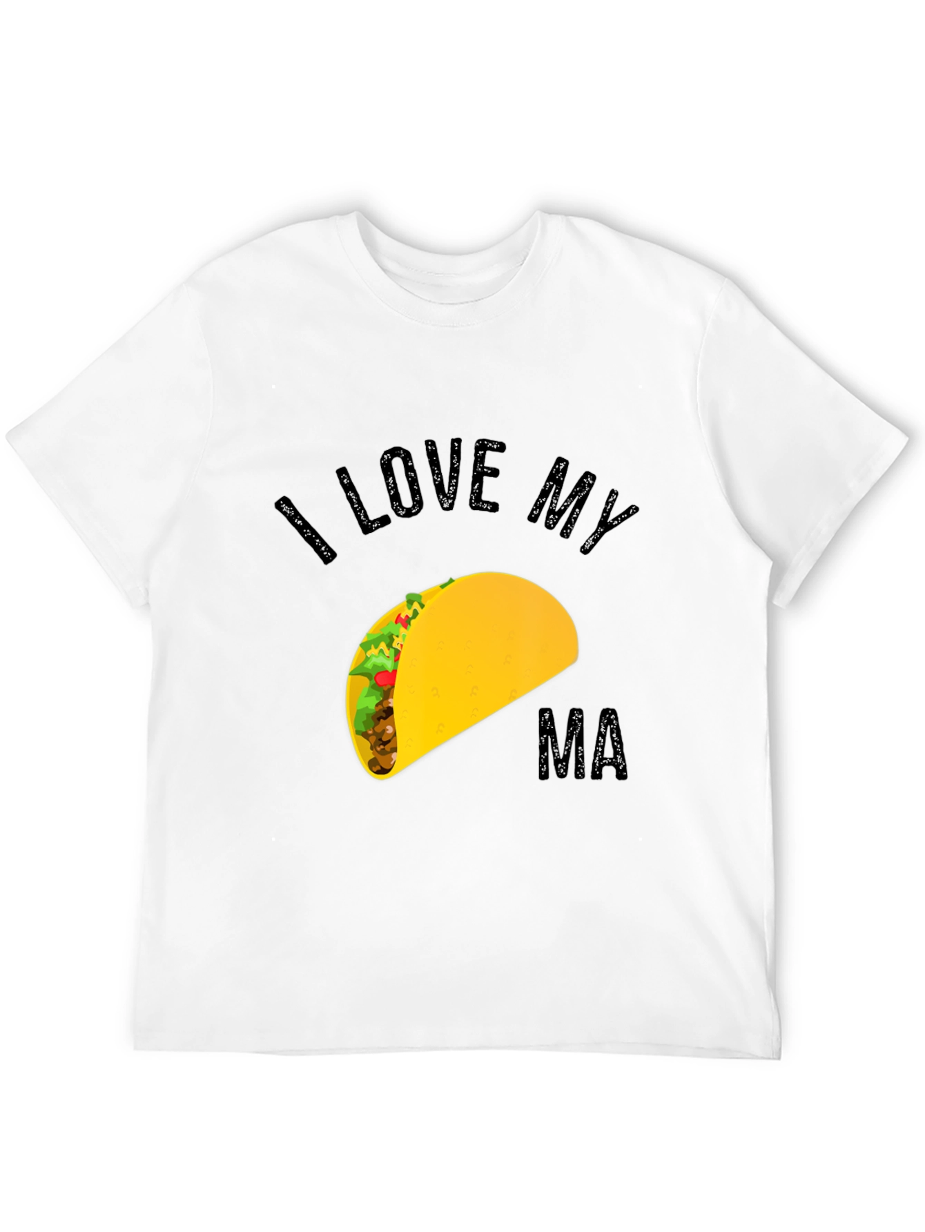 Black I Love My Ma Taco Graphic Tee view 12