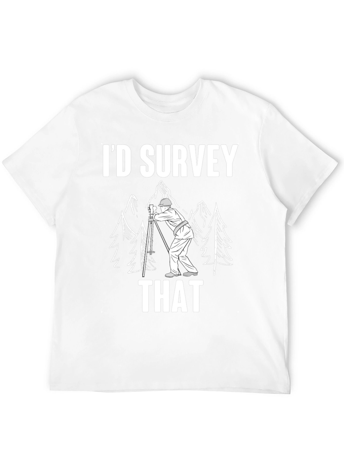Black I'd Survey That Funny Surveyor Shirt view 12