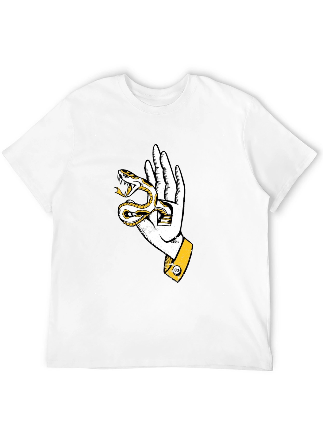 Black Snake Hand Graphic Tee - Stylish Black T-Shirt view 12