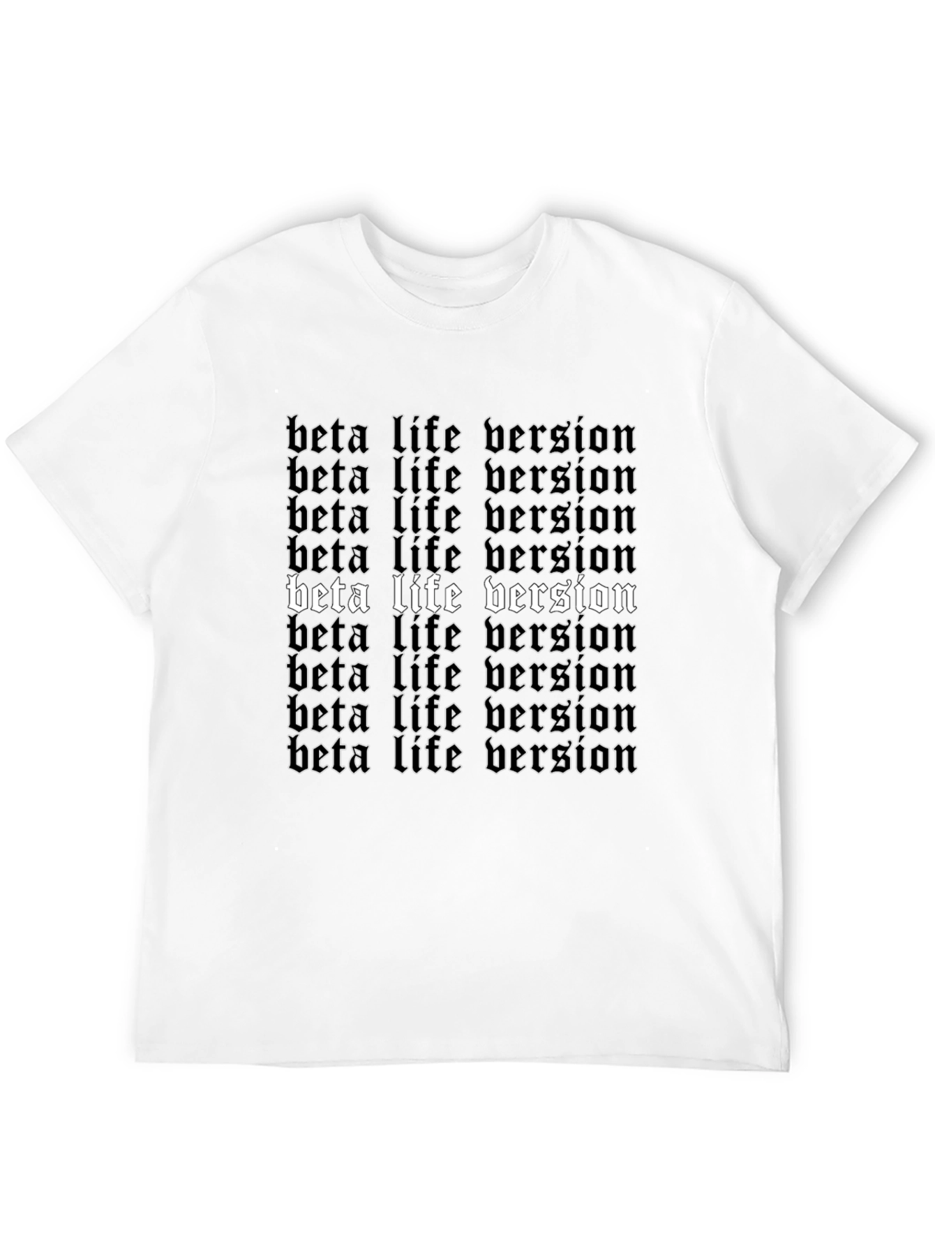 Black Beta Life Version Graphic Print Tee view 12
