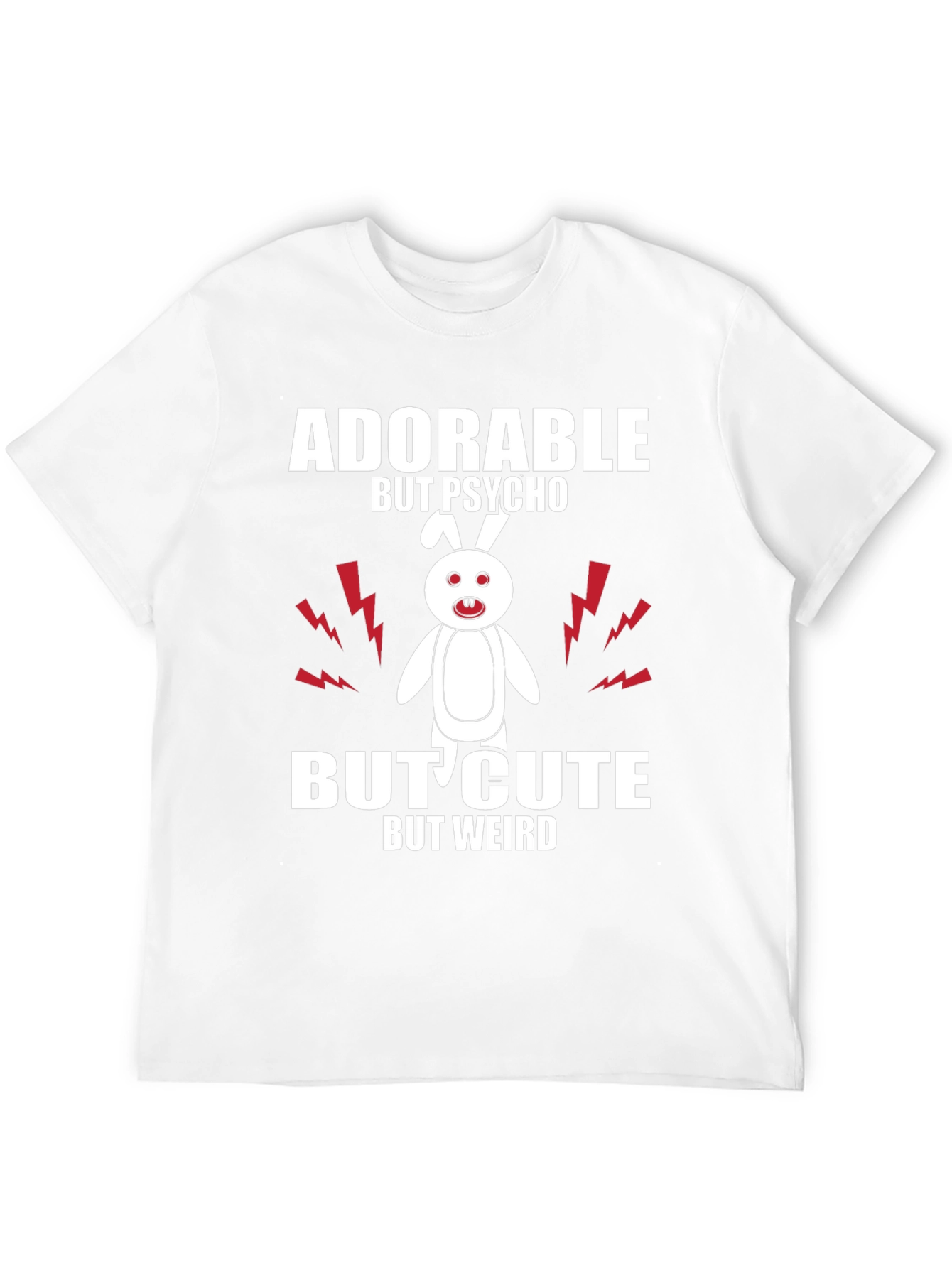 Black Adorable But Psycho Bunny Tee view 12