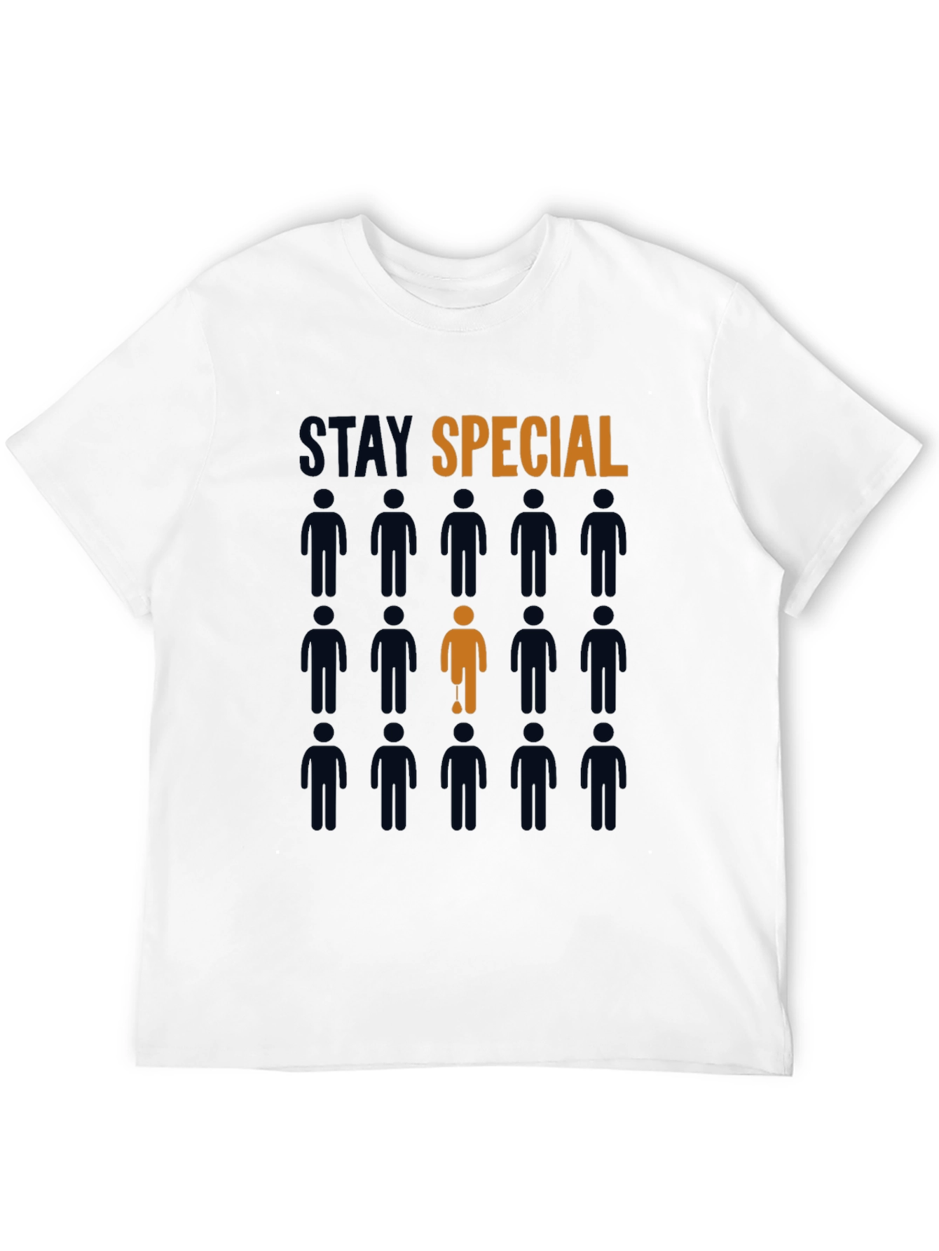 Black Stay Special Graphic Tee - Black Cotton T-Shirt view 12