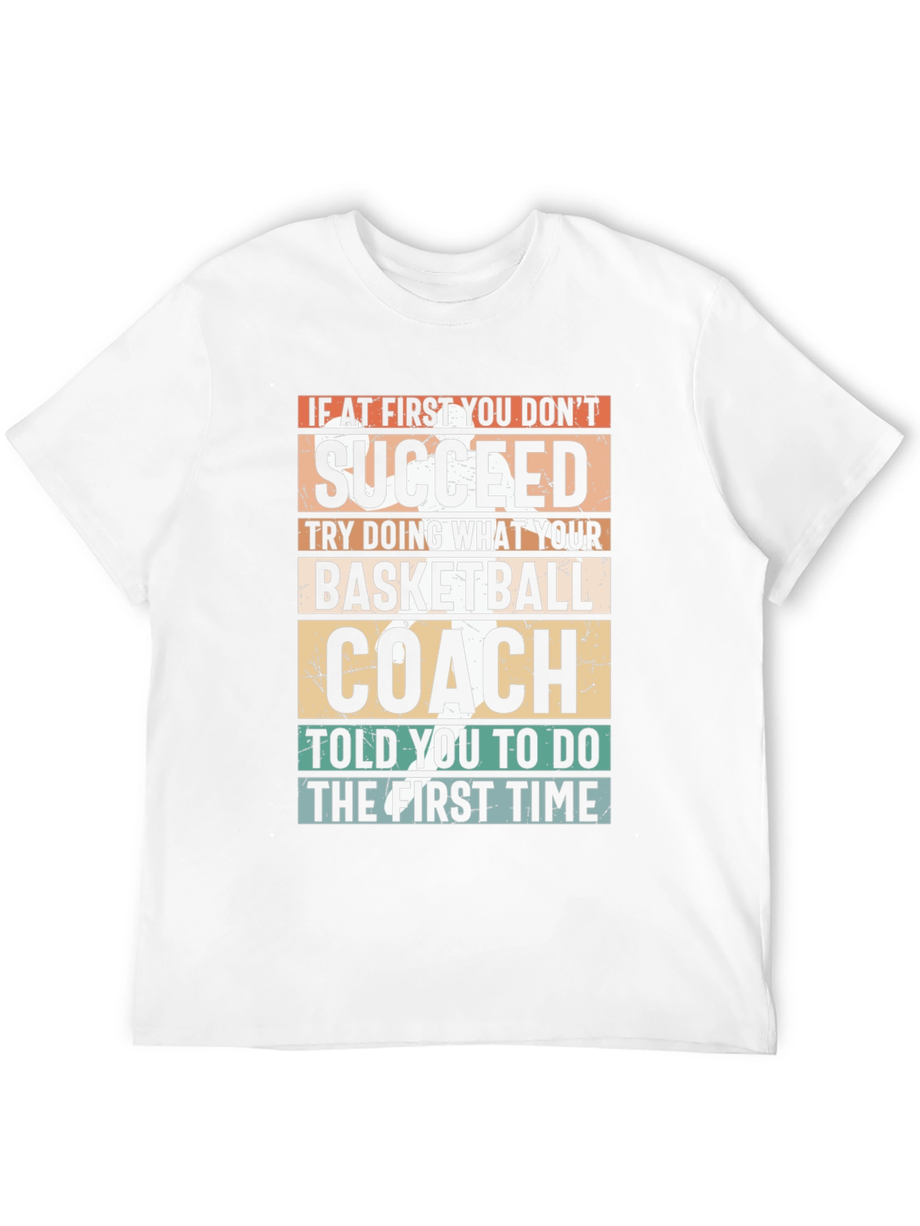 Black Basketball Coach T-Shirt - If At First You Don't Succeed view 12