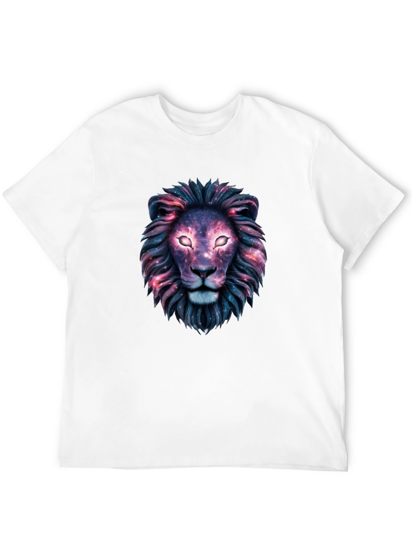 Black Galaxy Lion Graphic Tee - Cosmic Style view 12