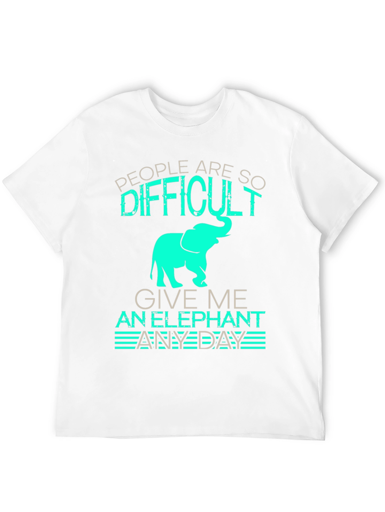 Black Difficult People, Give Me An Elephant Black T-Shirt view 12