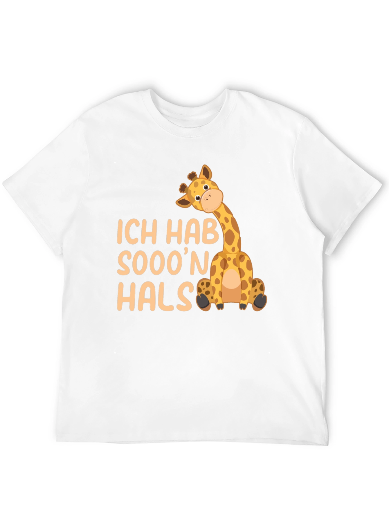 Black Ich Hab Sooo'n Hals Giraffe Black T-Shirt view 12