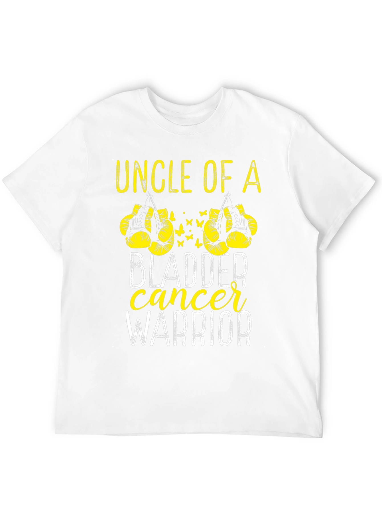 Black Uncle of a Bladder Cancer Warrior T-Shirt view 12