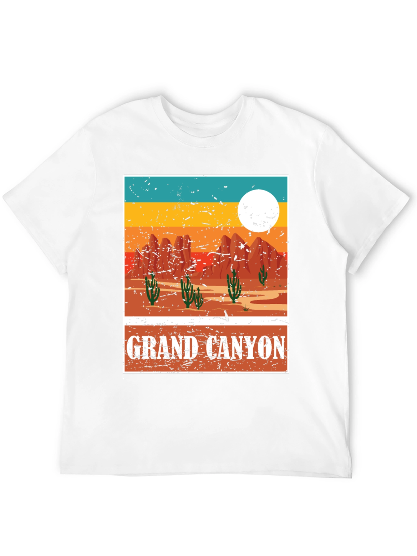Black Grand Canyon Graphic Tee - Vintage Style Desert T-Shirt view 12