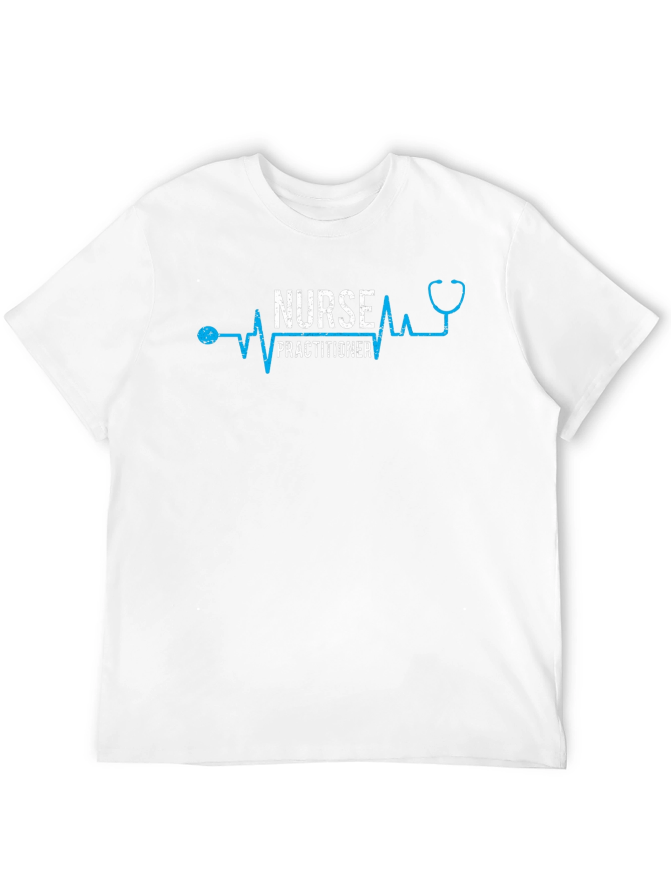 Black Nurse Practitioner Heartbeat T-Shirt view 12