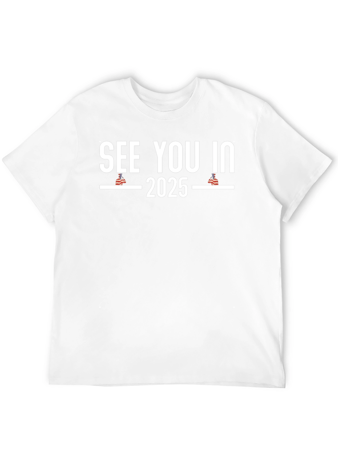 Black See You in 2025 T-Shirt - Political Humor Tee view 12