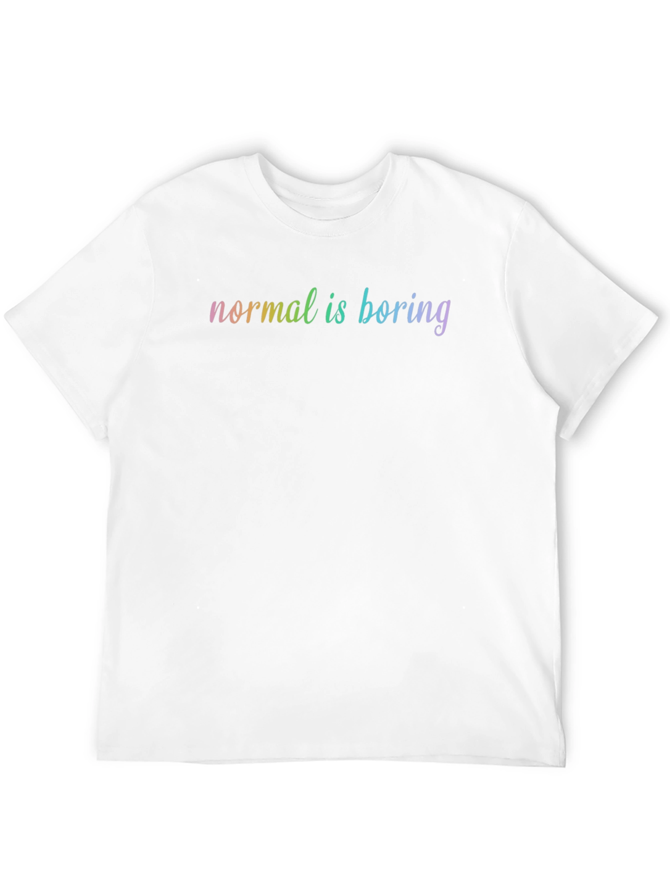 Black Normal is Boring T-Shirt - Black Cotton Tee view 12