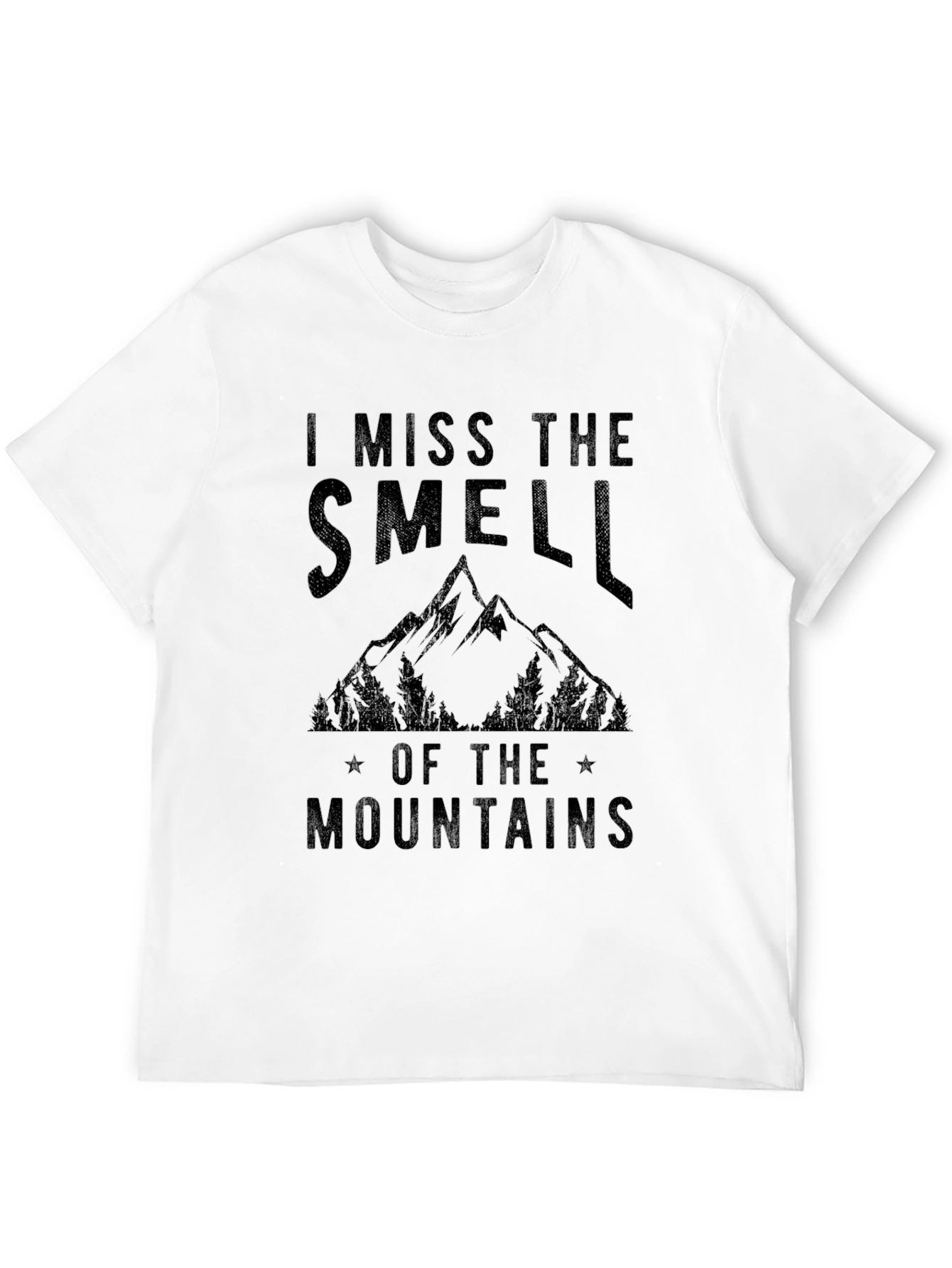 Black I Miss the Smell of the Mountains Graphic Tee view 12