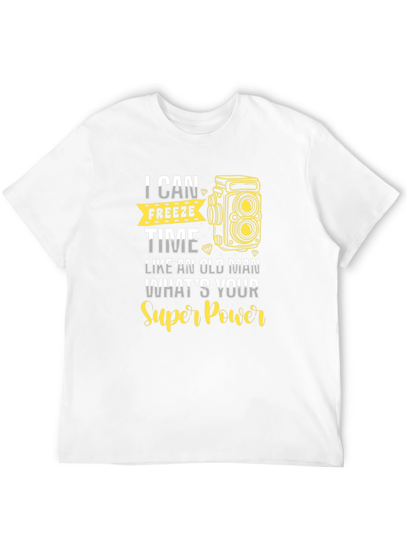 Black Freeze Time T-Shirt - Camera Graphic Tee view 12