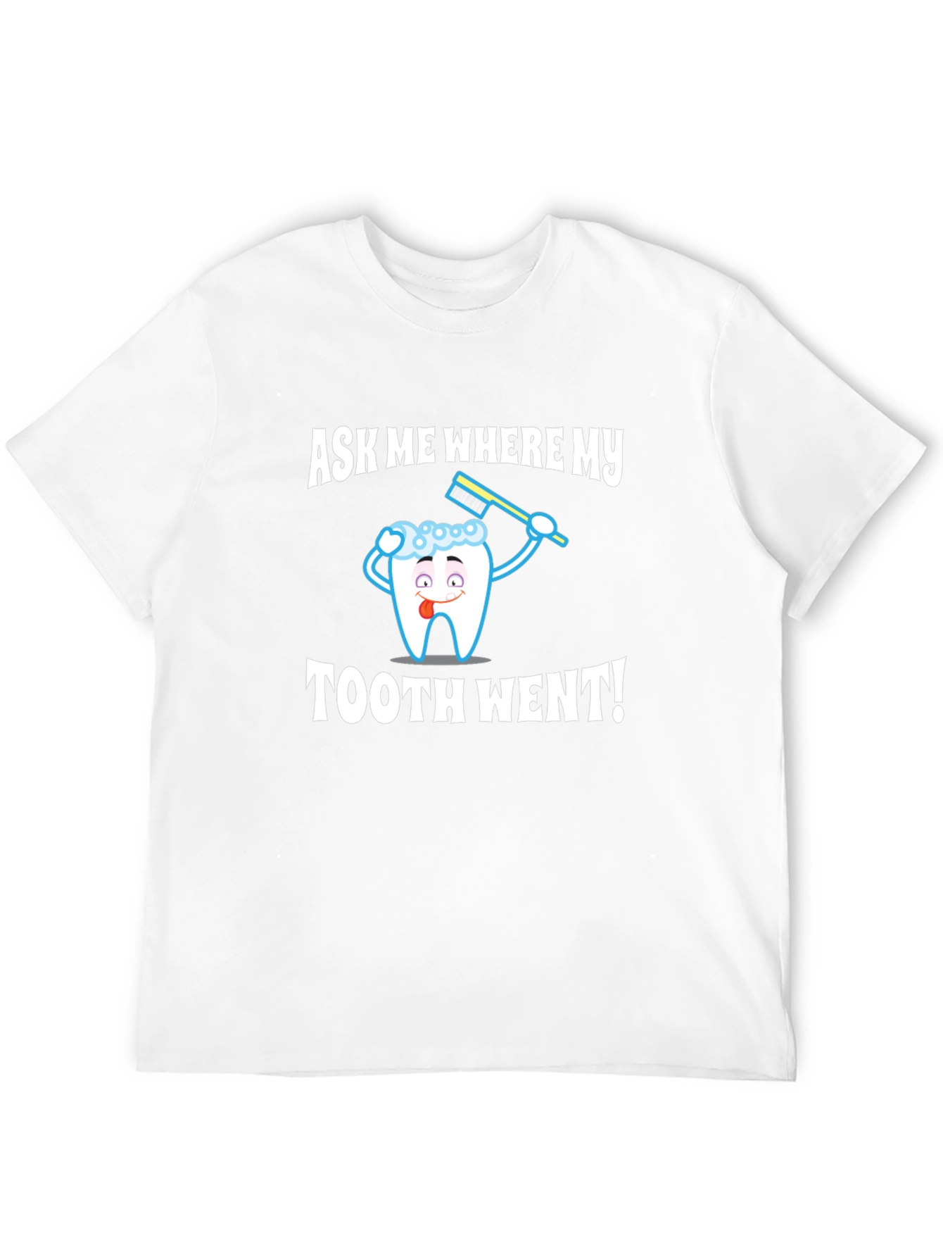 Black Funny Toothache T-Shirt view 12