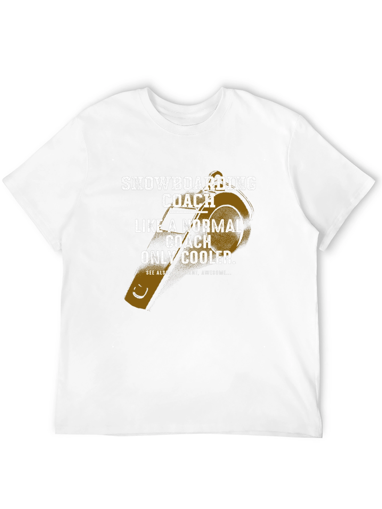 Black Snowboarding Coach T-Shirt - Cooler Than Normal view 12