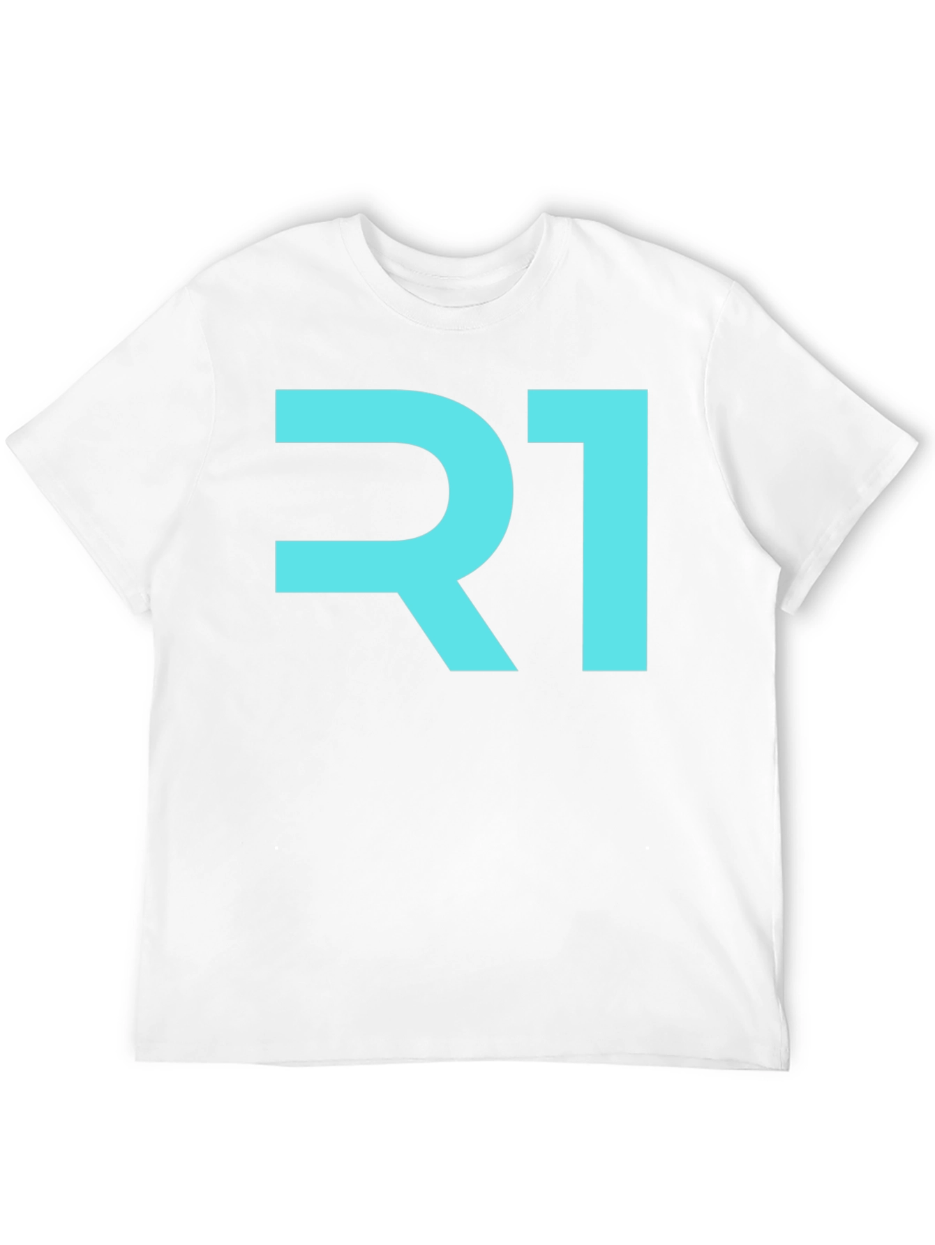 Black R1 Graphic Tee - Modern Black T-Shirt view 12