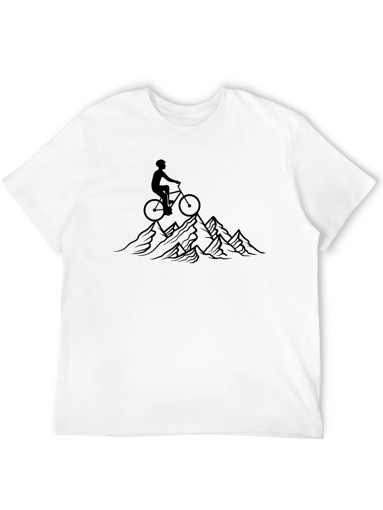 Black Mountain Biker Graphic Tee - Black view 12