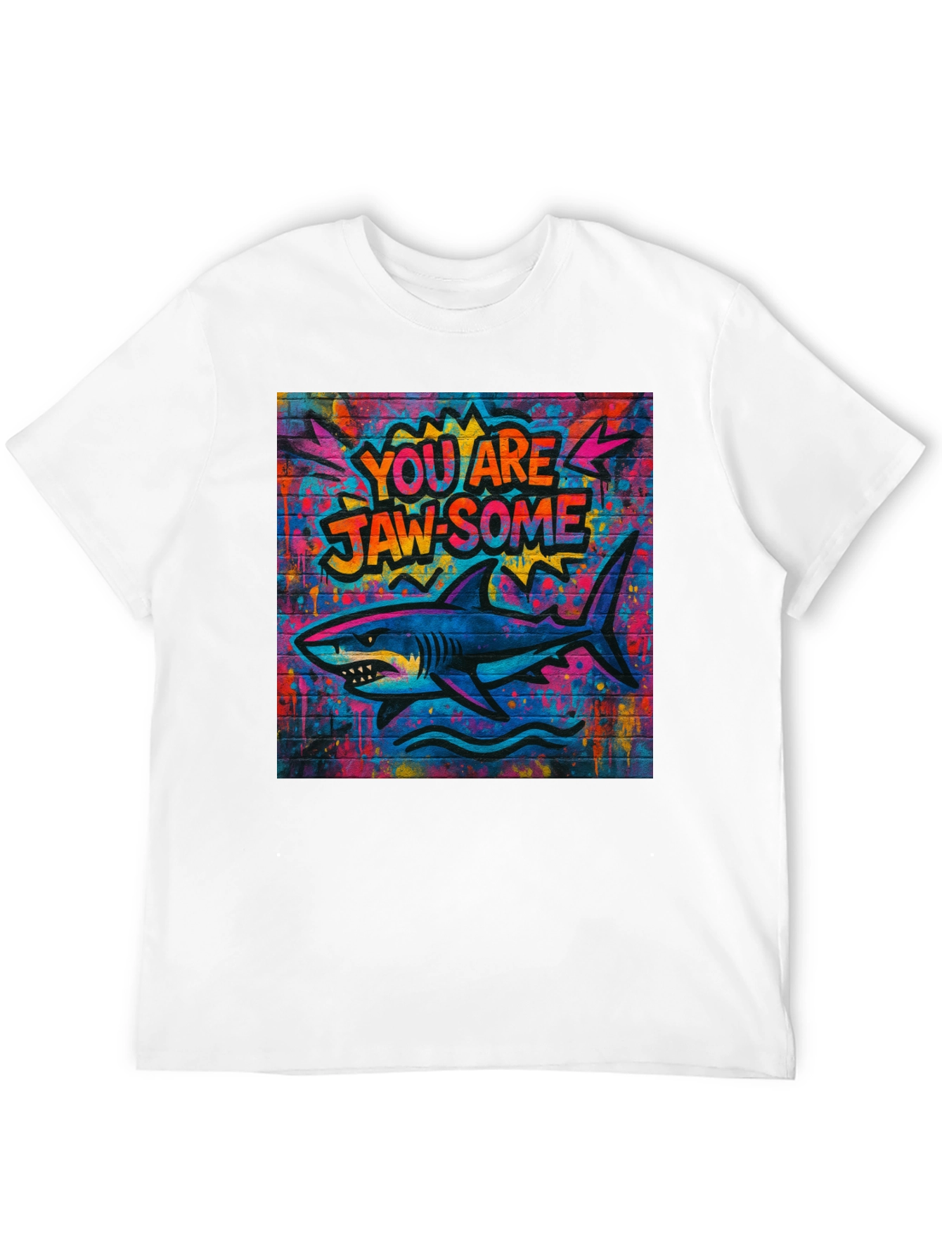 Black Jaw-some Shark Graphic Tee - Urban Streetwear view 12