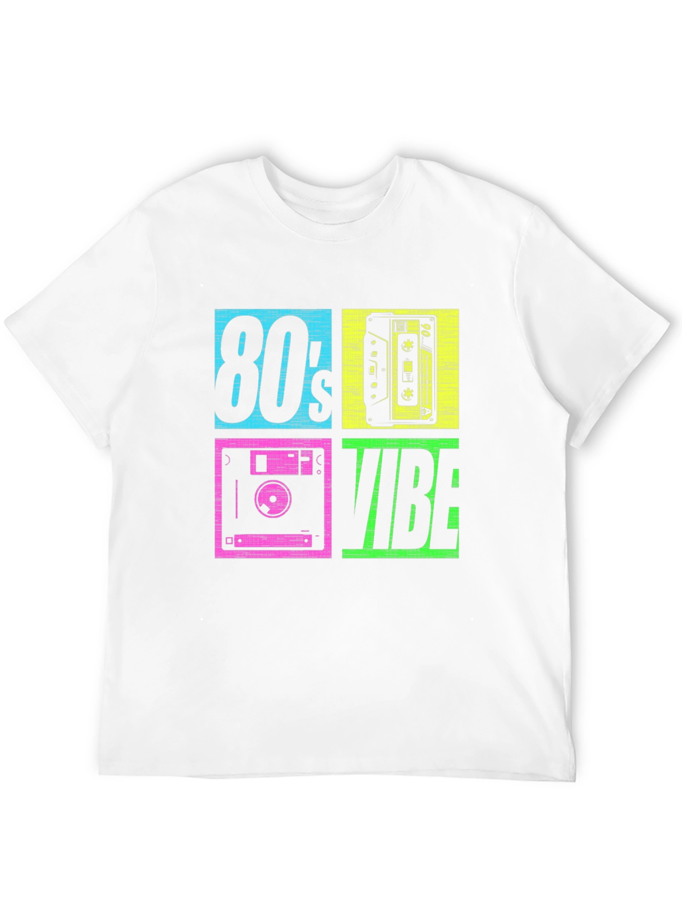 Black 80's Vibe Retro Graphic Tee view 12