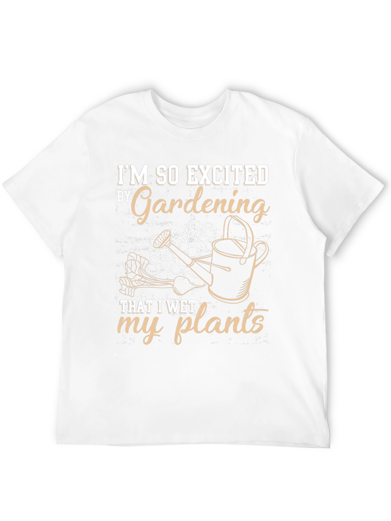 Black Gardening Humor T-Shirt: I Wet My Plants view 12