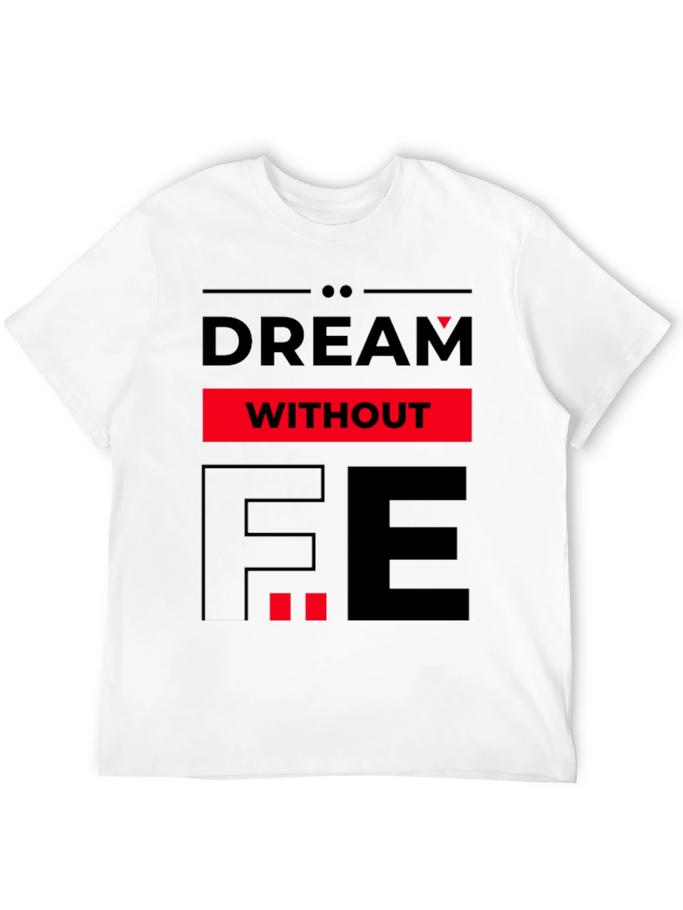 Black Dream Without Fear Graphic Tee - Black view 12