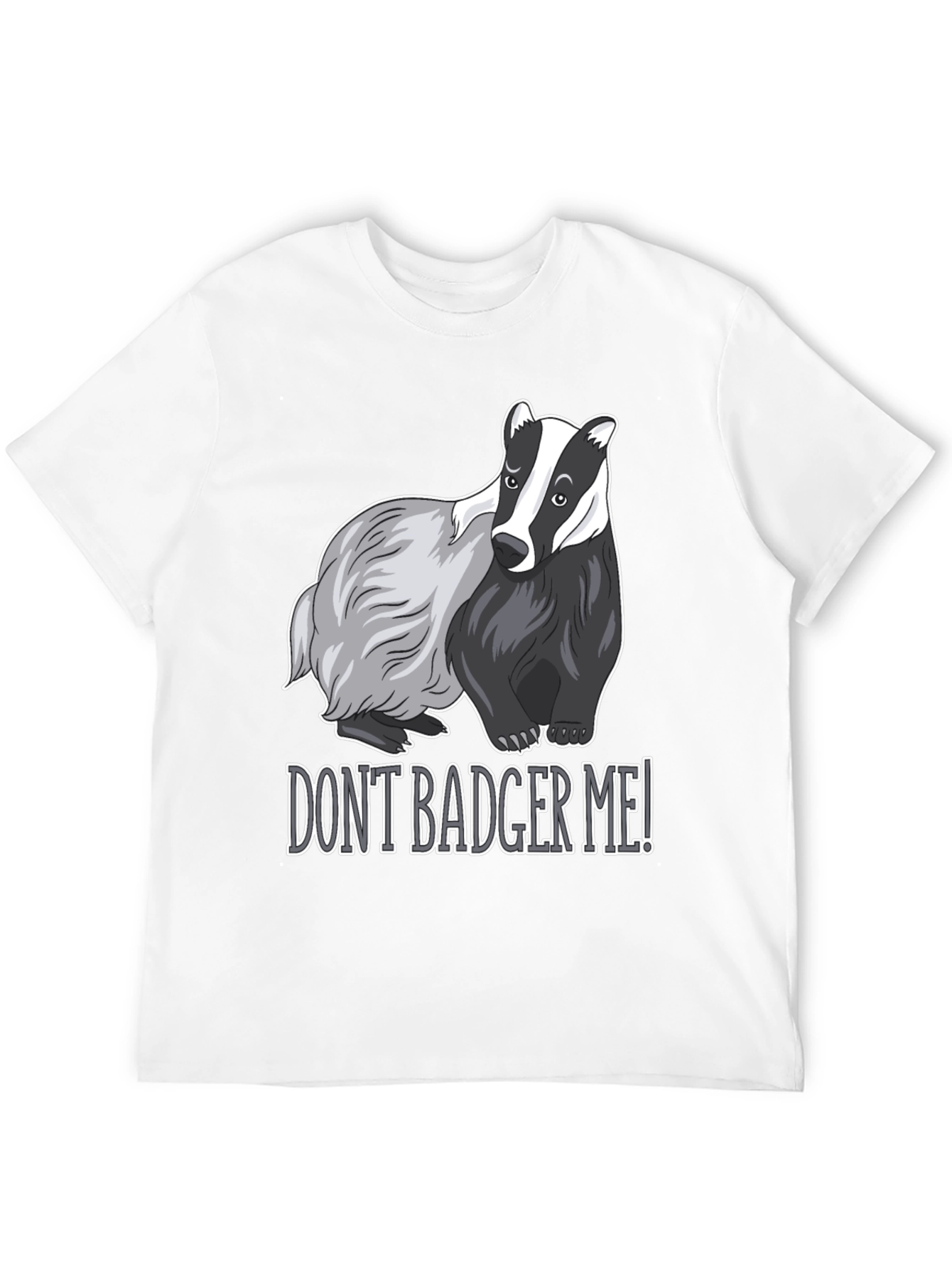 Black Don't Badger Me! Graphic T-Shirt - Black view 12